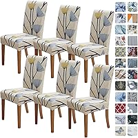 Vista 85 de SPRINGRICO Juego de 4 fundas para sillas de comedor, fundas elásticas para sillas de comedor, de elastano lavables, fundas para sillas Parsons