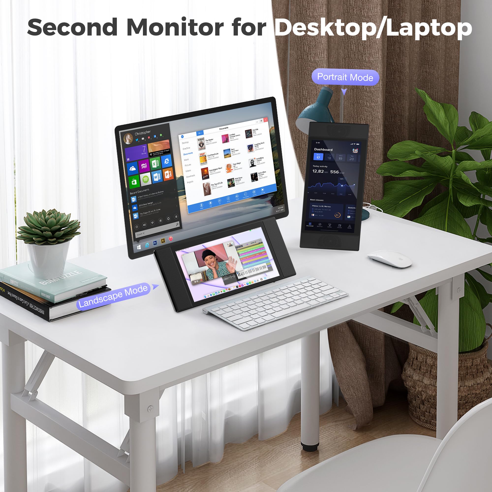 Kwumsy L1 Portable Monitor for Laptop, 12.3 Inch IPS FHD High