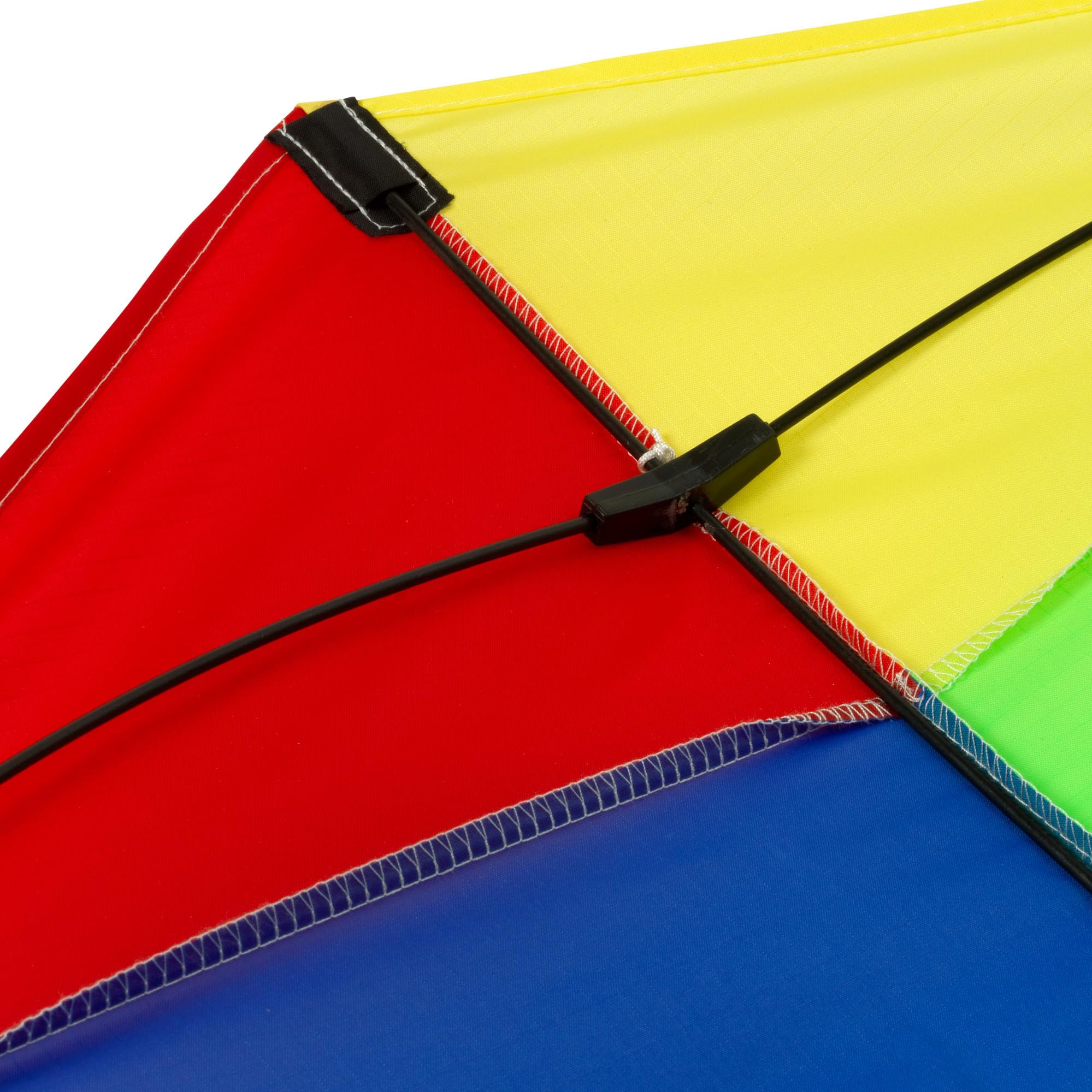 BROOKITE de Peterkin Cerf-volant méduses arc-en-ciel - Cerf-volant multicolore - 195 cm x 28 cm - Spinnaker en nylon avec 1 poignée - Cerfs-volants