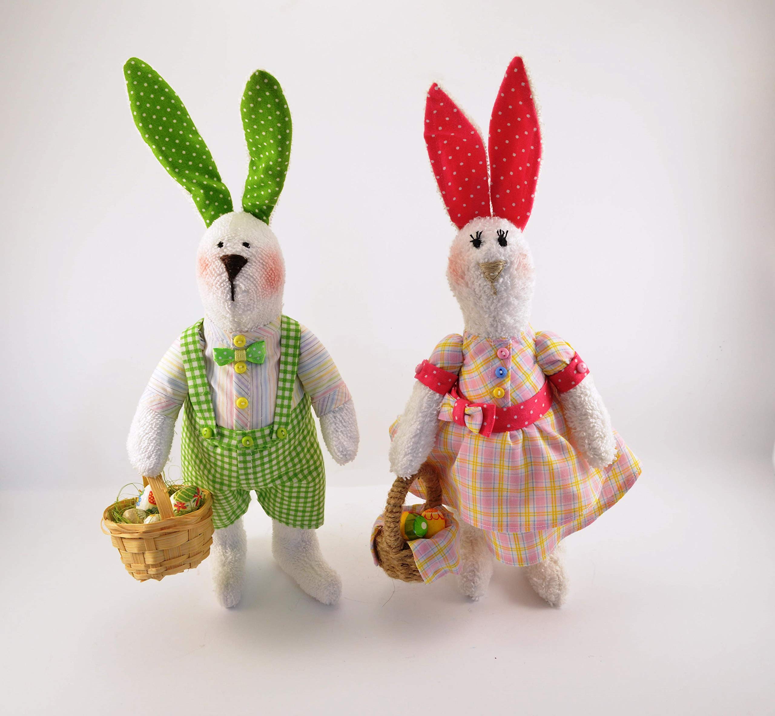 1 piece Tilda Bunny Interior toys Gift for friends Art Doll Rabbit Bunny Decor Handmade Tilda Bunny Handmade Easter gifts Mothers day gifts For Mom