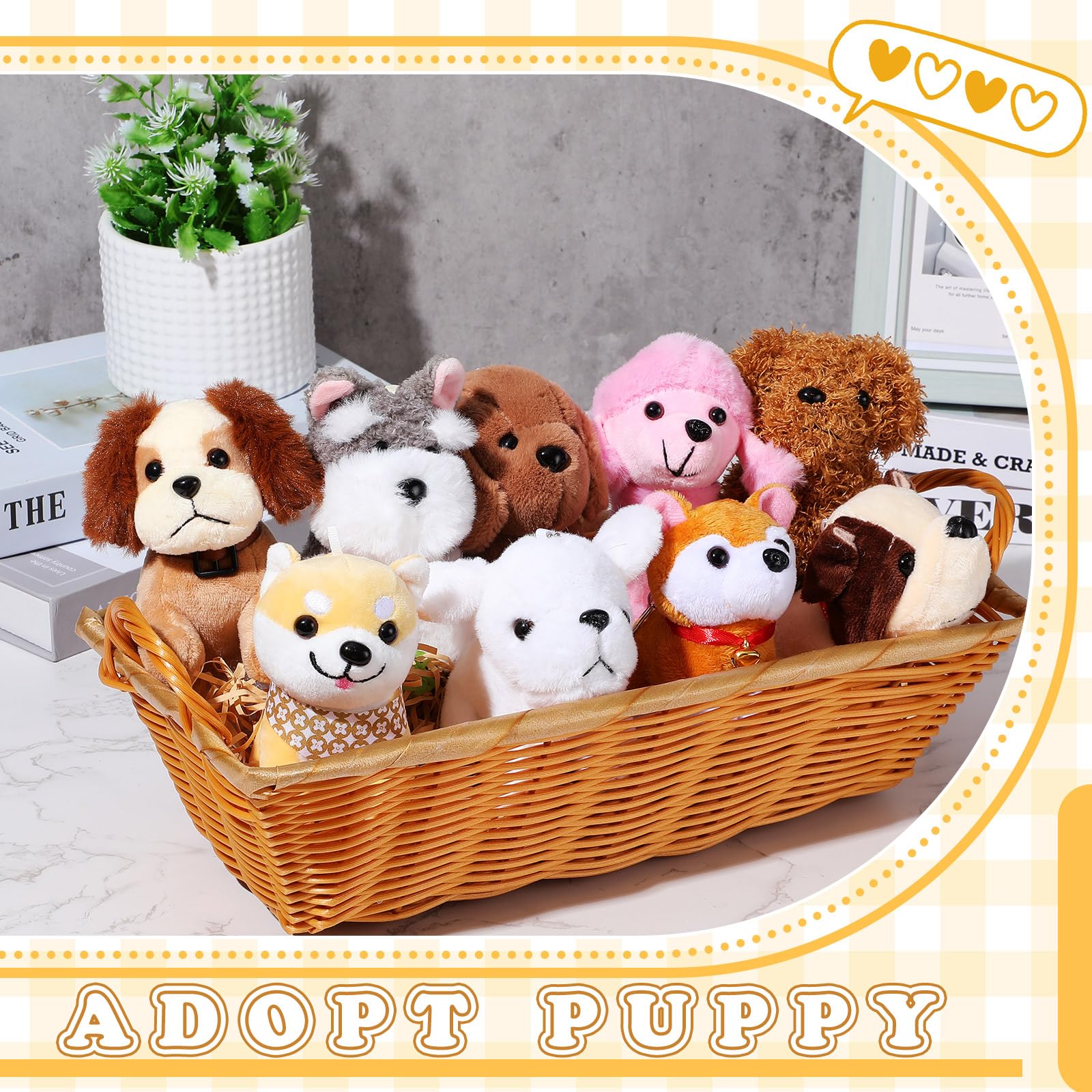 Aoriher 18 Pcs Mini Plush Dogs Bulk Puppy Stuffed Animals Small Stuffed Cute Assorted Soft Plush Toys Doll for Puppy Birthday Party Favors(Cute Dog) - Image 3