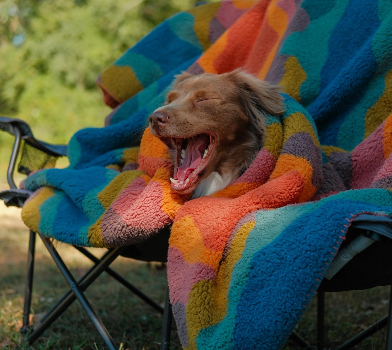 Wilderdog Sherpa Fleece Waterproof Dog Blanket - 50" x 40" - Canyon