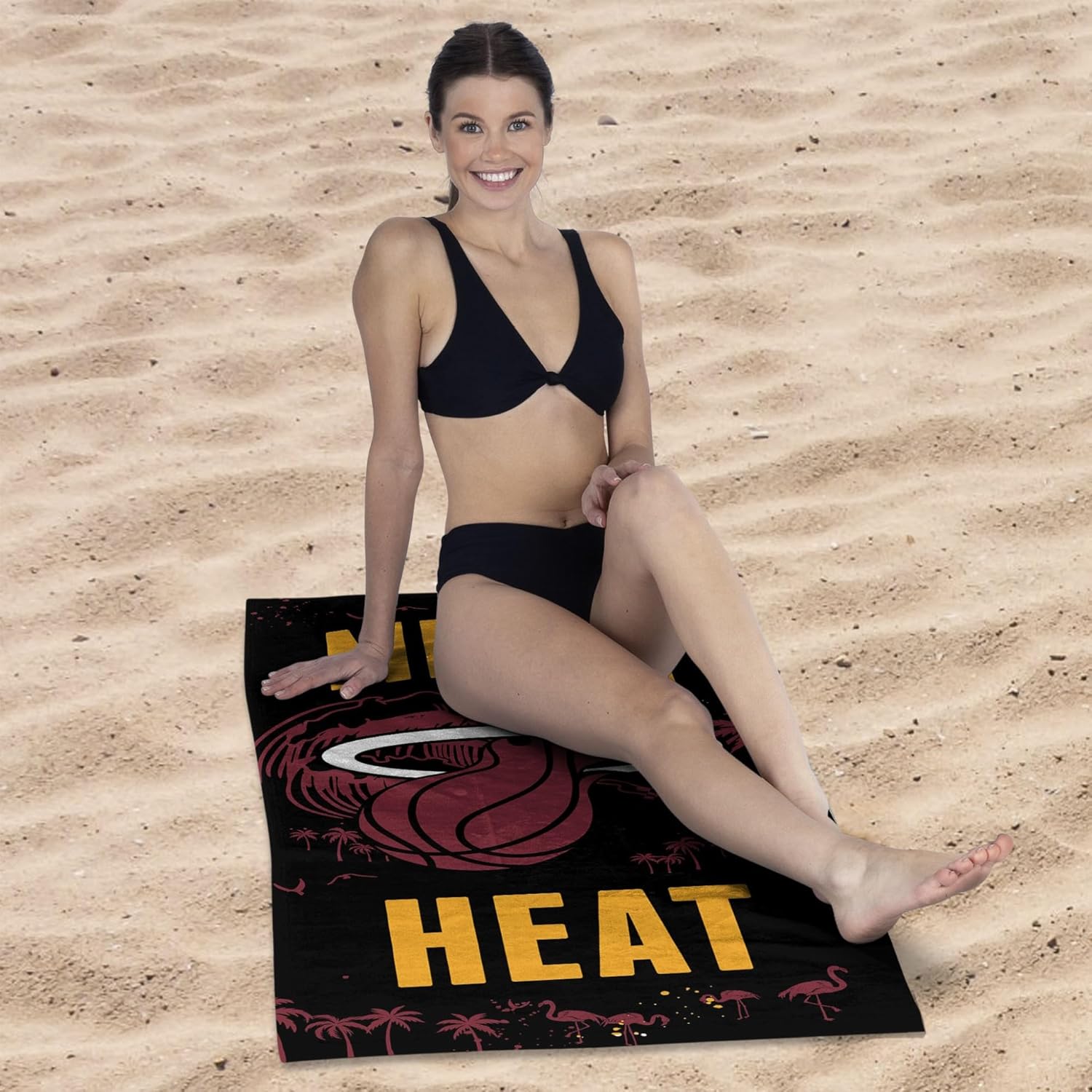 NORTHWEST NBA Miami Heat Beach Towel, 30" x 60", Tide