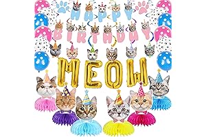 Complete Cat Birthday Party Decorations Kit: Let the PAWty Begin!