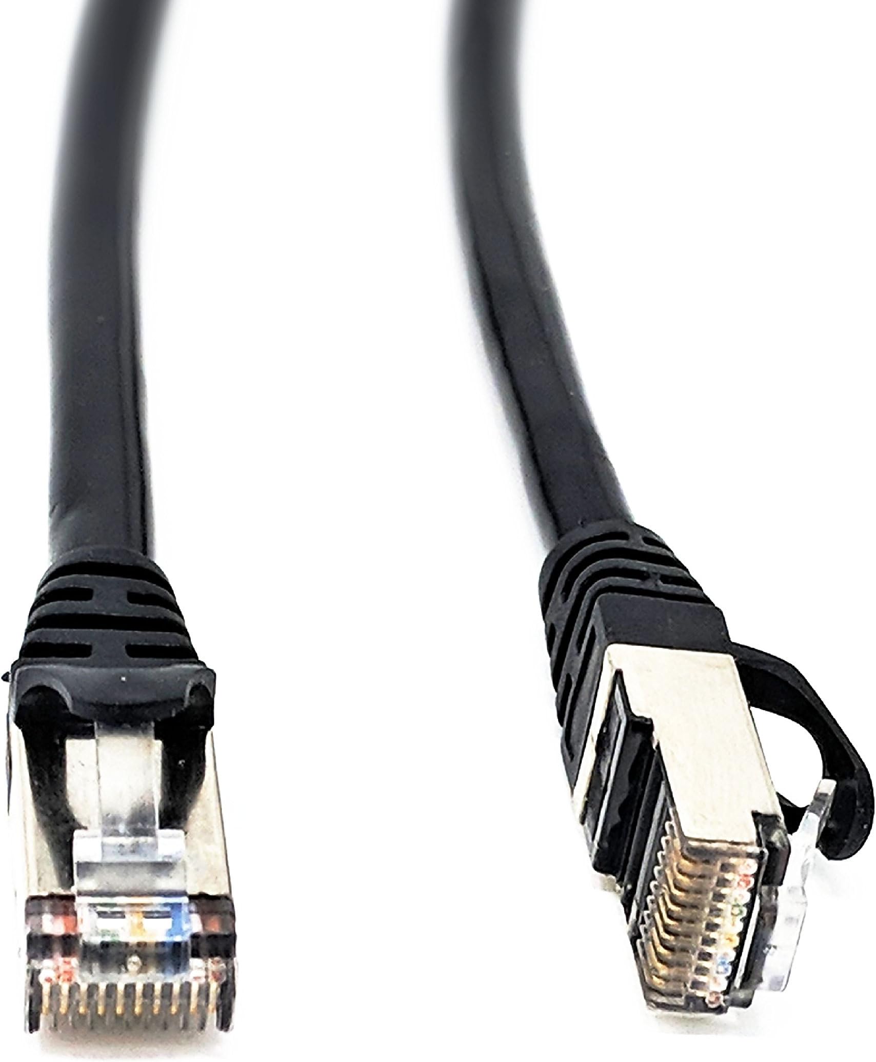 RiteAV RJ50 10p10c SFTP CAT5 Male to Male Cable with Shielded Connectors - Black - 10 Meter