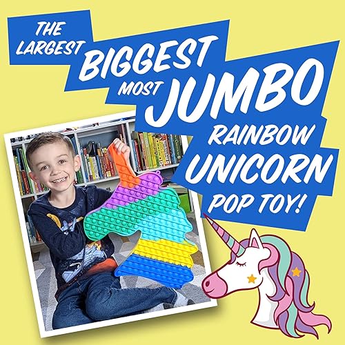 Miniatura 4 de Juguete gigante de unicornio Pop It  179 Big Pops  El juguete de unicornio más grande Pop Jumbo Pop Fidget  Pop It para necesidades sensoriales