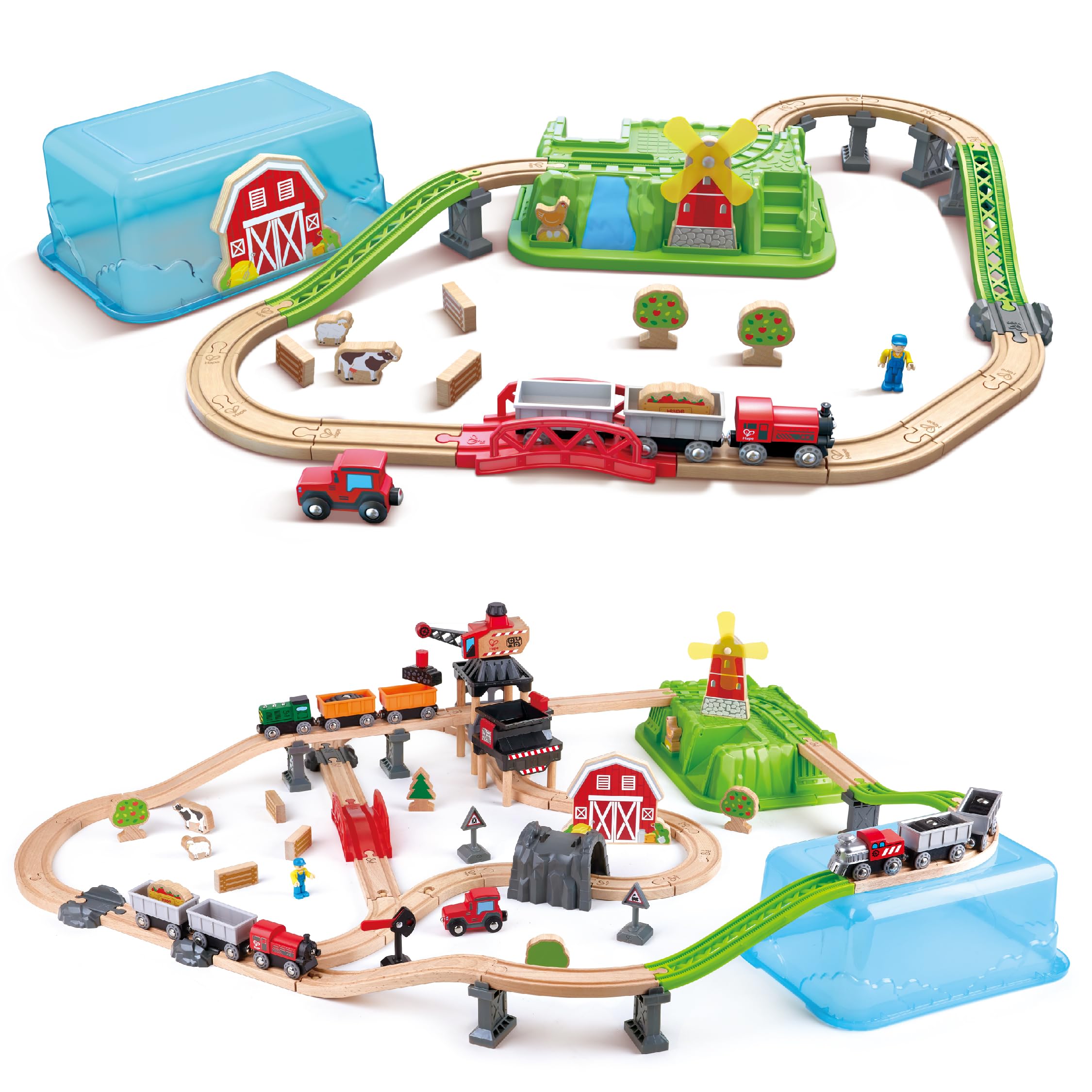 Hape E3772 - Countryside Train Bucket Set