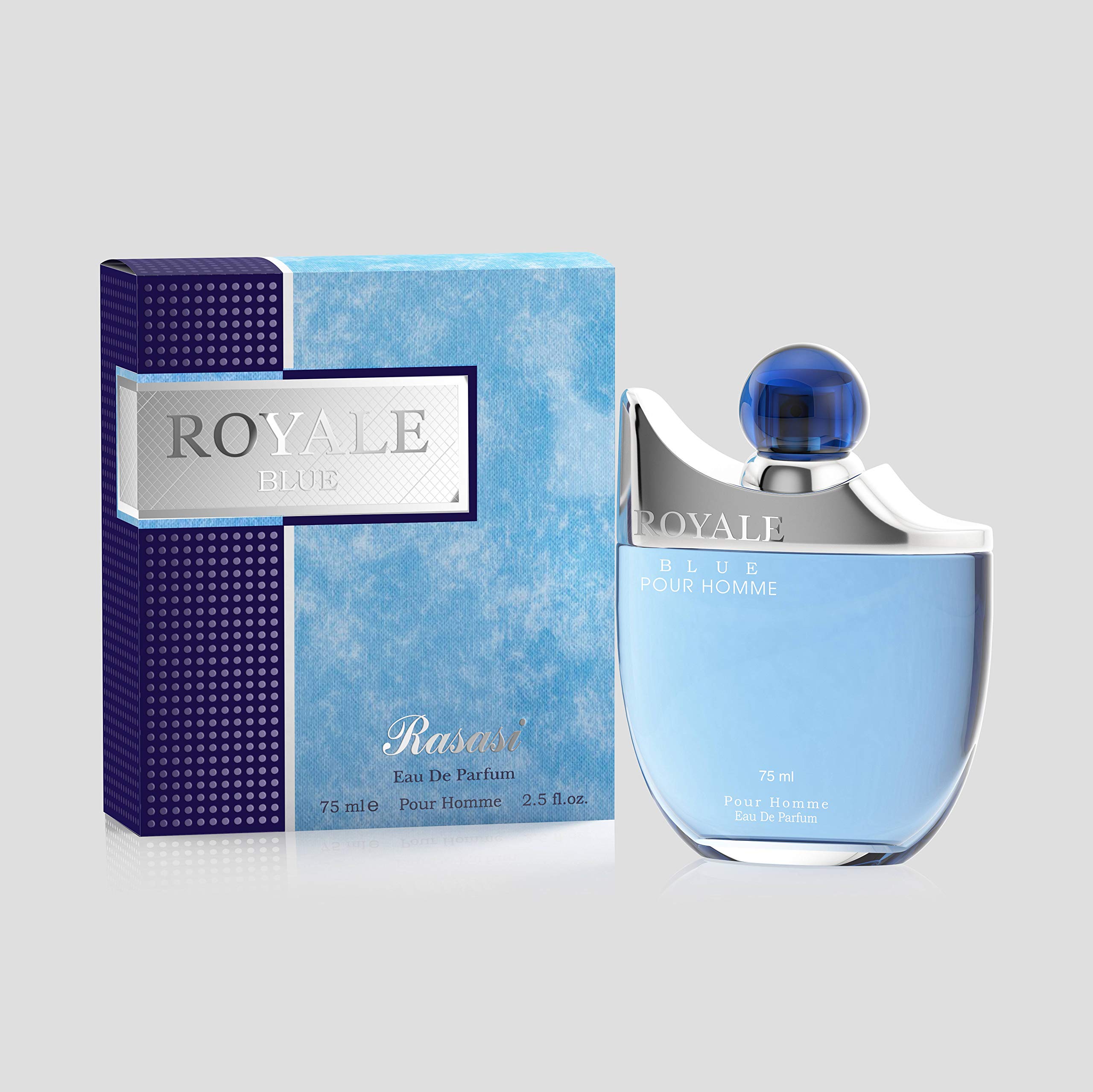 RASASI Royale Blue Eau De Parfum Spray for Men, 2.5 Ounce
