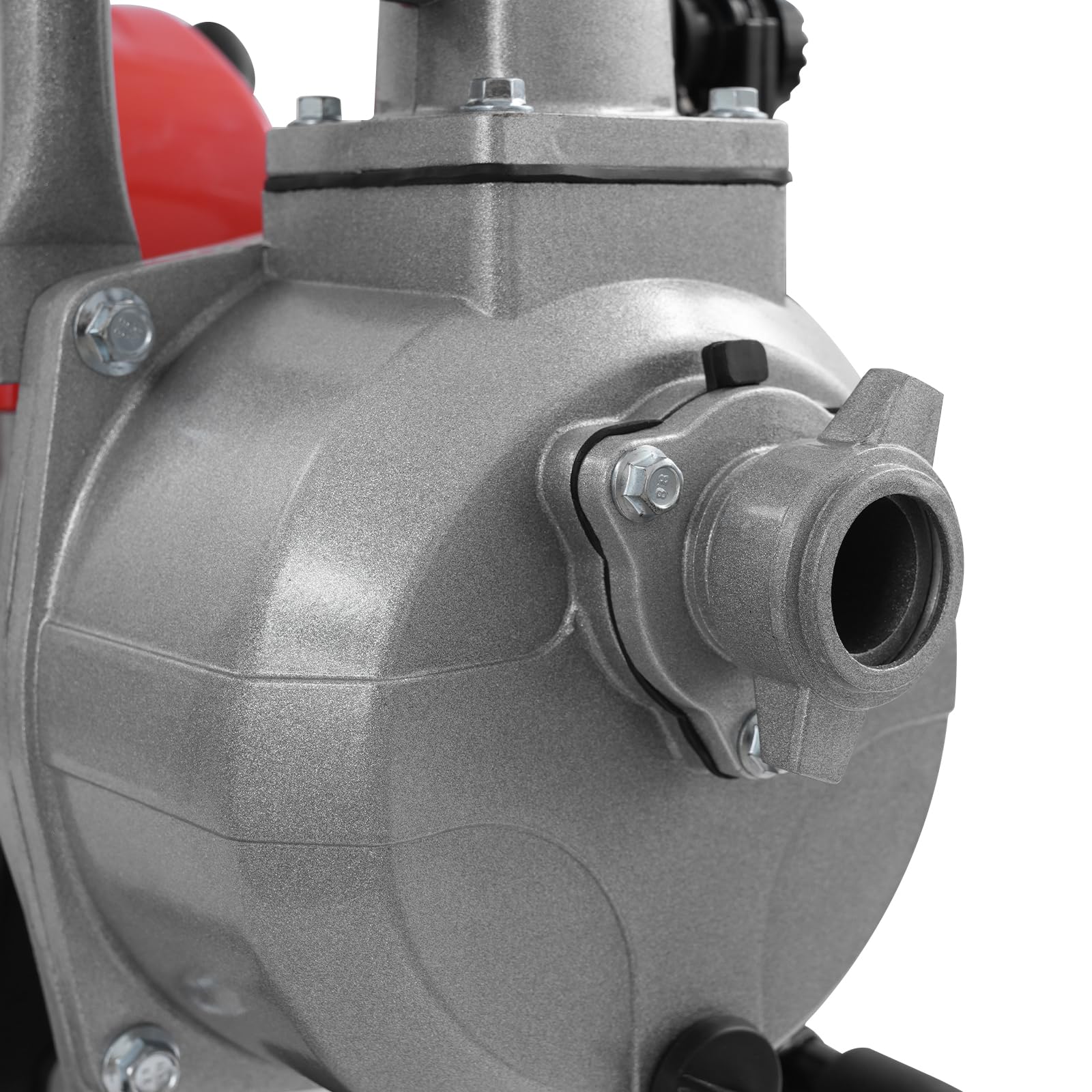 pompe à eau 1,25 kW, 10 000 l/h, hauteur de refoulement de 98 m, raccord de 2,5 cm, pompe de jardin, pompe à eaux usées avec moteur 4 temps, zone d'aspiration de 8 m, pompe à essence, démarrage à
