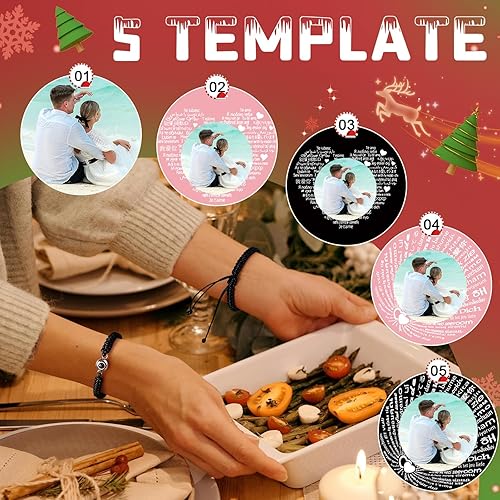 Miniatura 7 de SUPHELPU Pulseras personalizadas con imagen en el interior, pulseras de proyección personalizadas con fotos, dijes de estilo italiano para mujer,