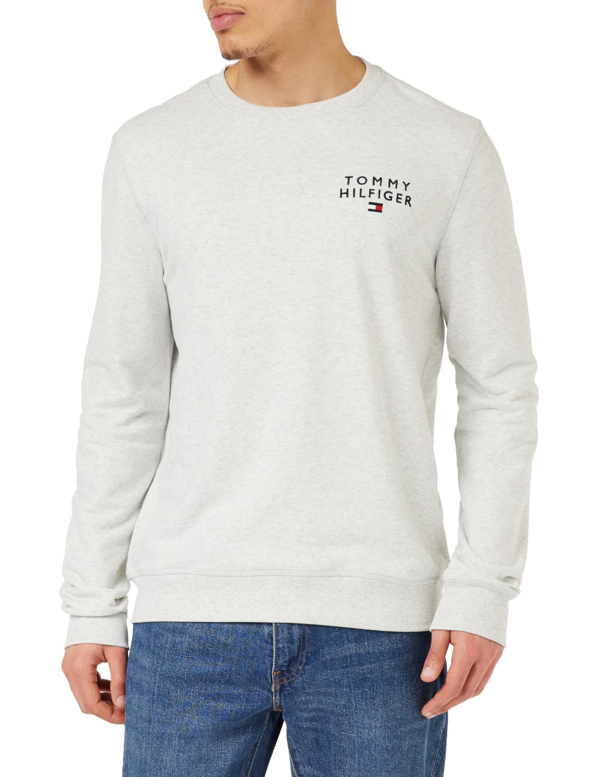 Tommy Hilfiger Hombre Sudadera sin Capucha