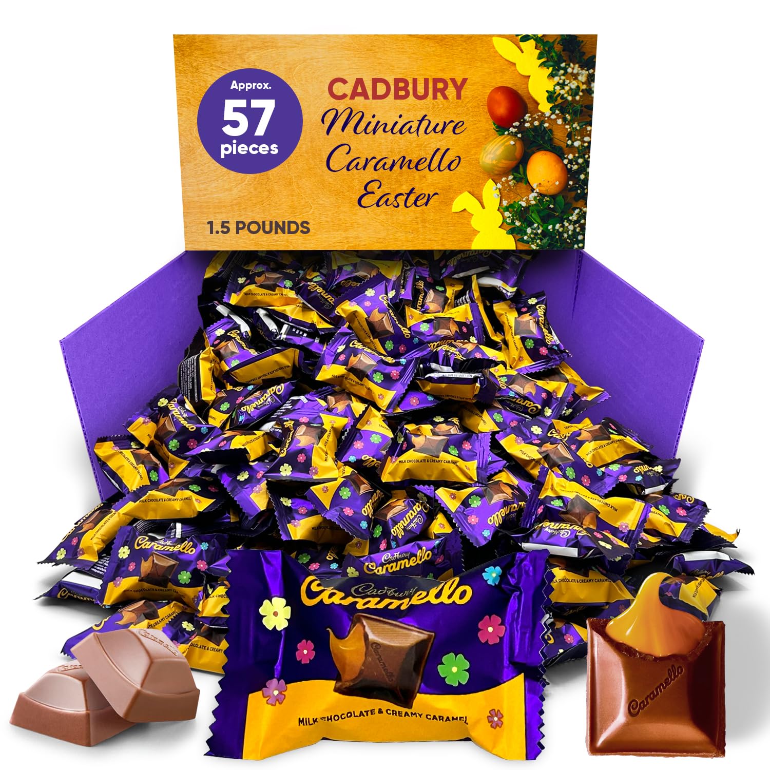 Buy Cadbury Miniature Caramello Easter Candy 1.5 Pounds Approx 57
