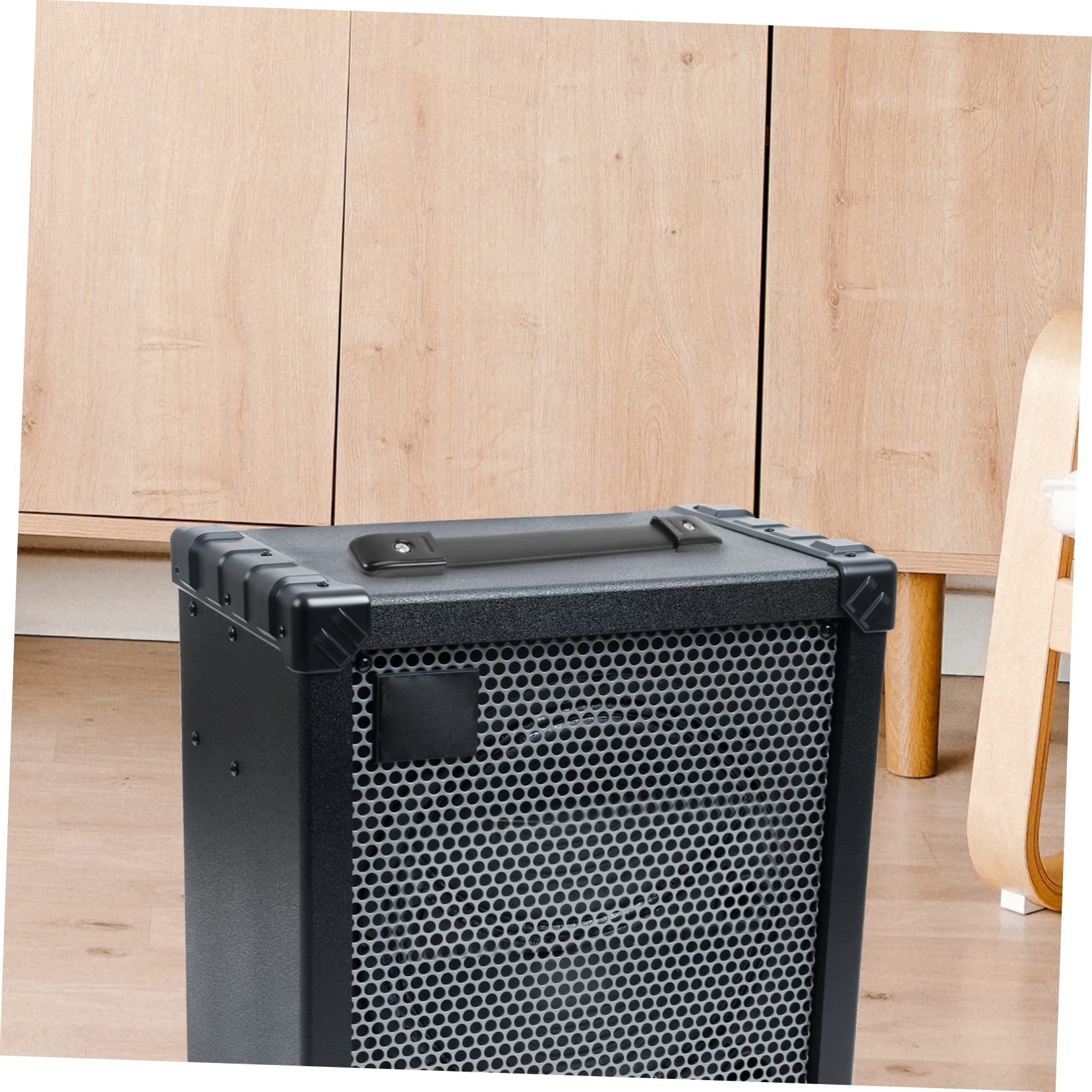 Maniglia di Ricambio Nera per Altoparlante Design Semplice, Materiale in Pelle Artificiale e Lega, Liscia e Facile da Trasportare per Cabinet Altoparlante