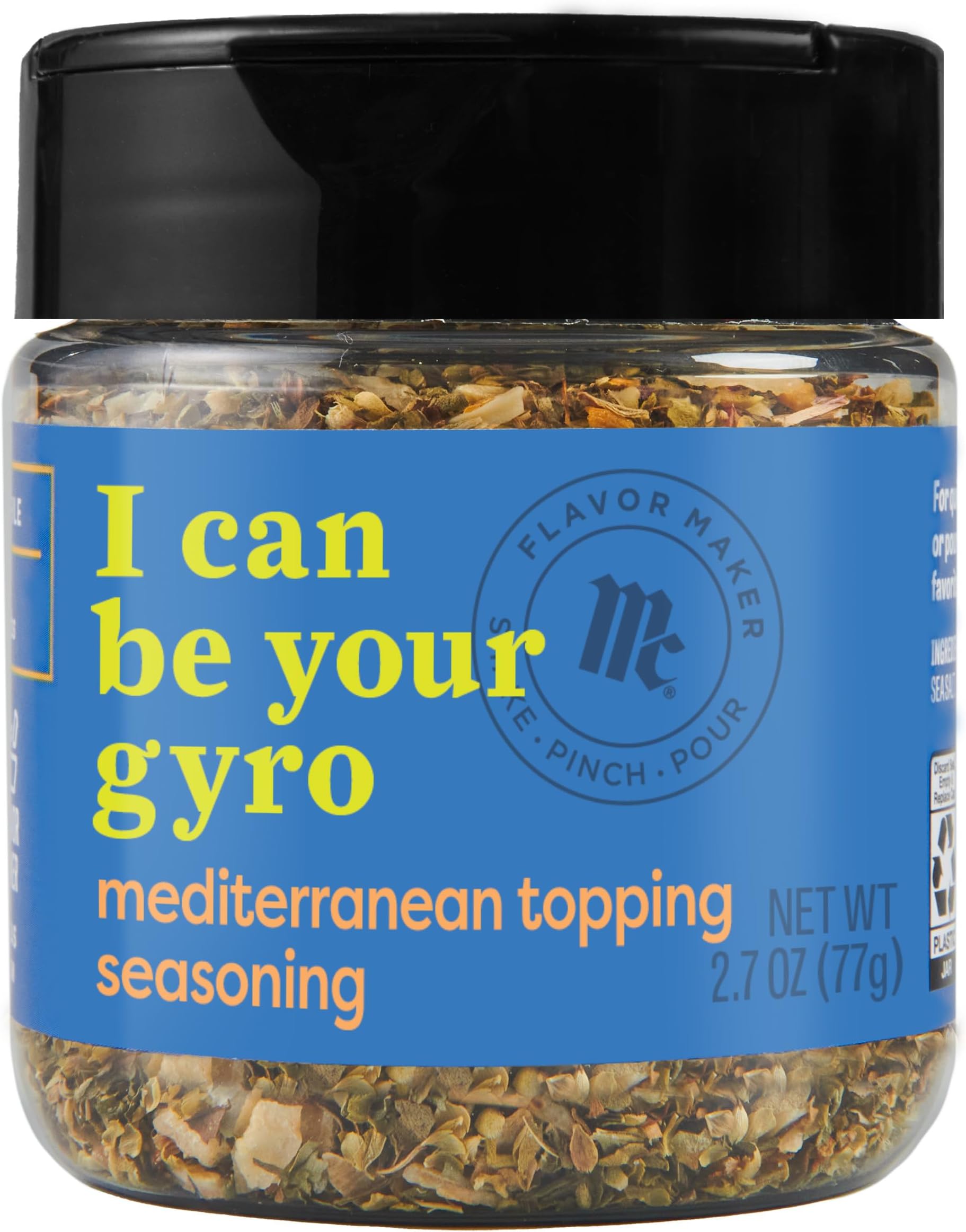 McCormick Mediterranean Topping Seasoning, Flavor Maker, 2.7 oz