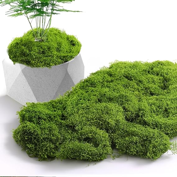 Ezitruz Kunstmoos 300g Hellgrün - Künstliches Moos Für Deko Und Basteln