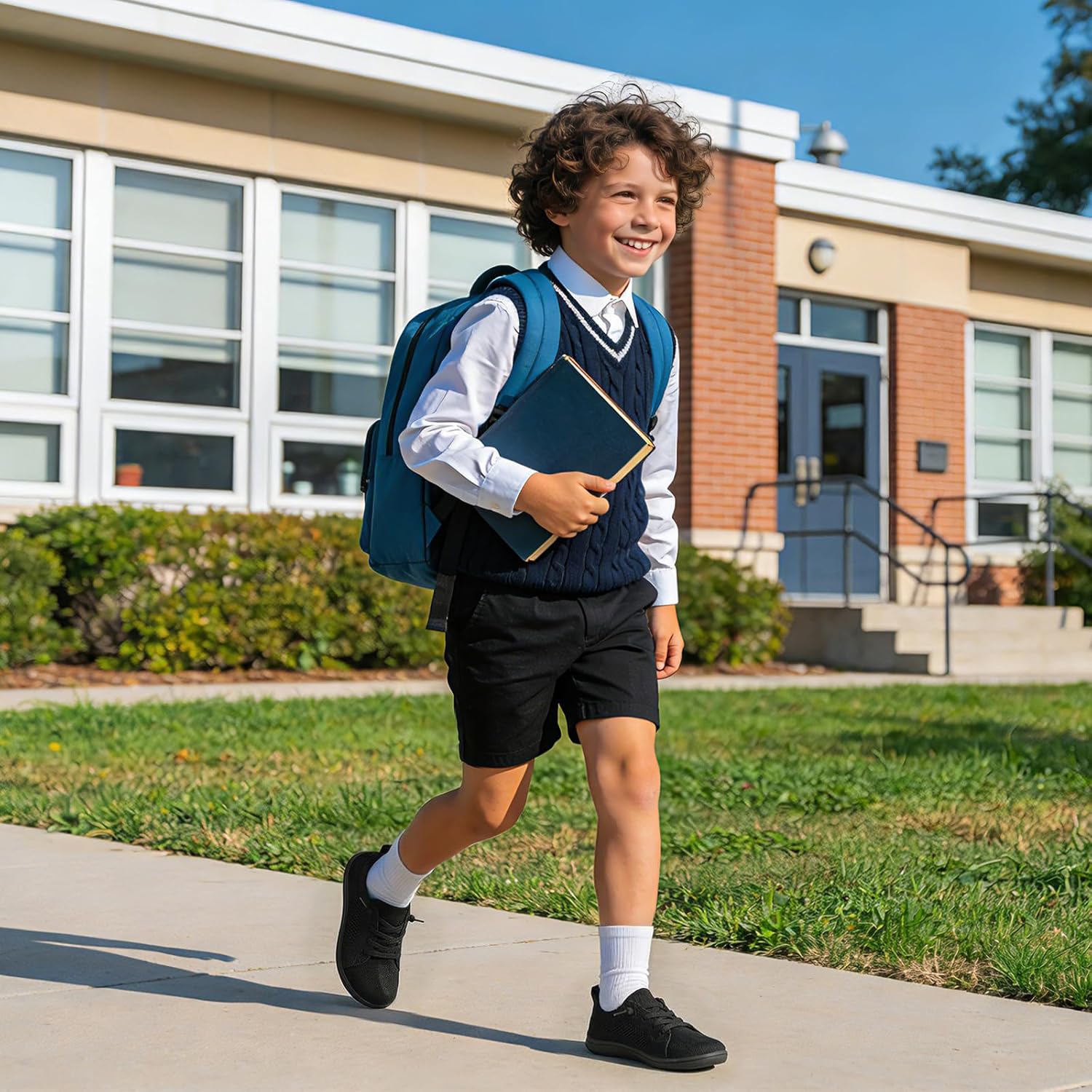 LeIsfIt Toddler Shoes Girls Boys Wide Shoes Kids Zero Drop Minimalist Sneakers Barefoot Slip on Tennis Sneakers - Image 2