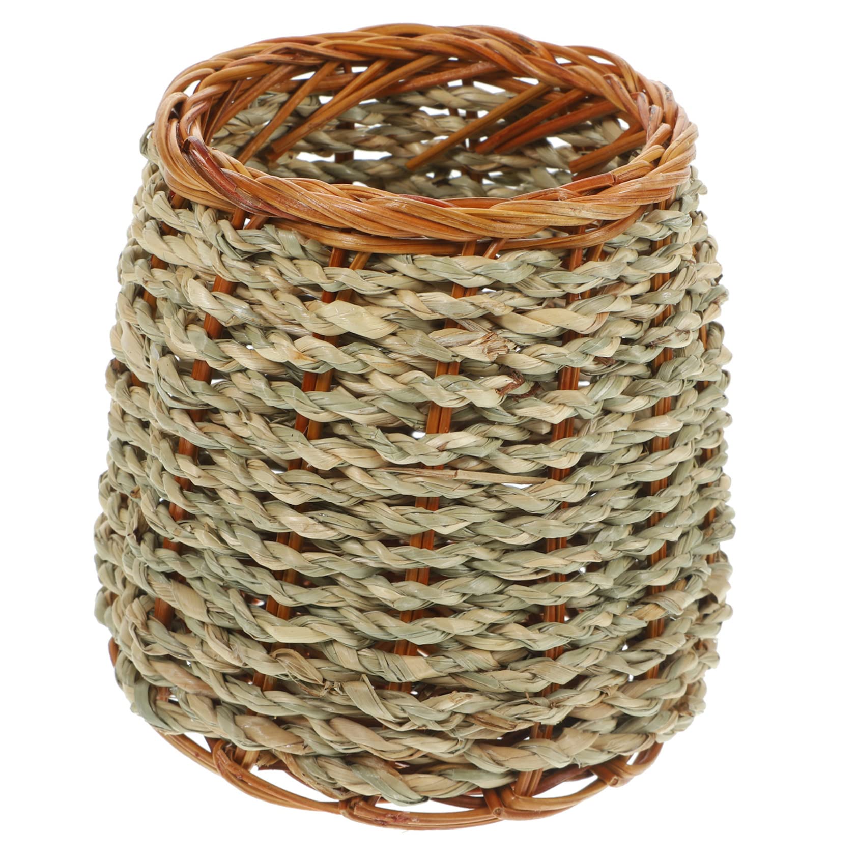 SHINEOFI 4piezas Portalápices De Escritorio Decorativo Diseño Woven Organizador De Almacenamiento Para Lápices y Pinceles Para Oficina y Hogar