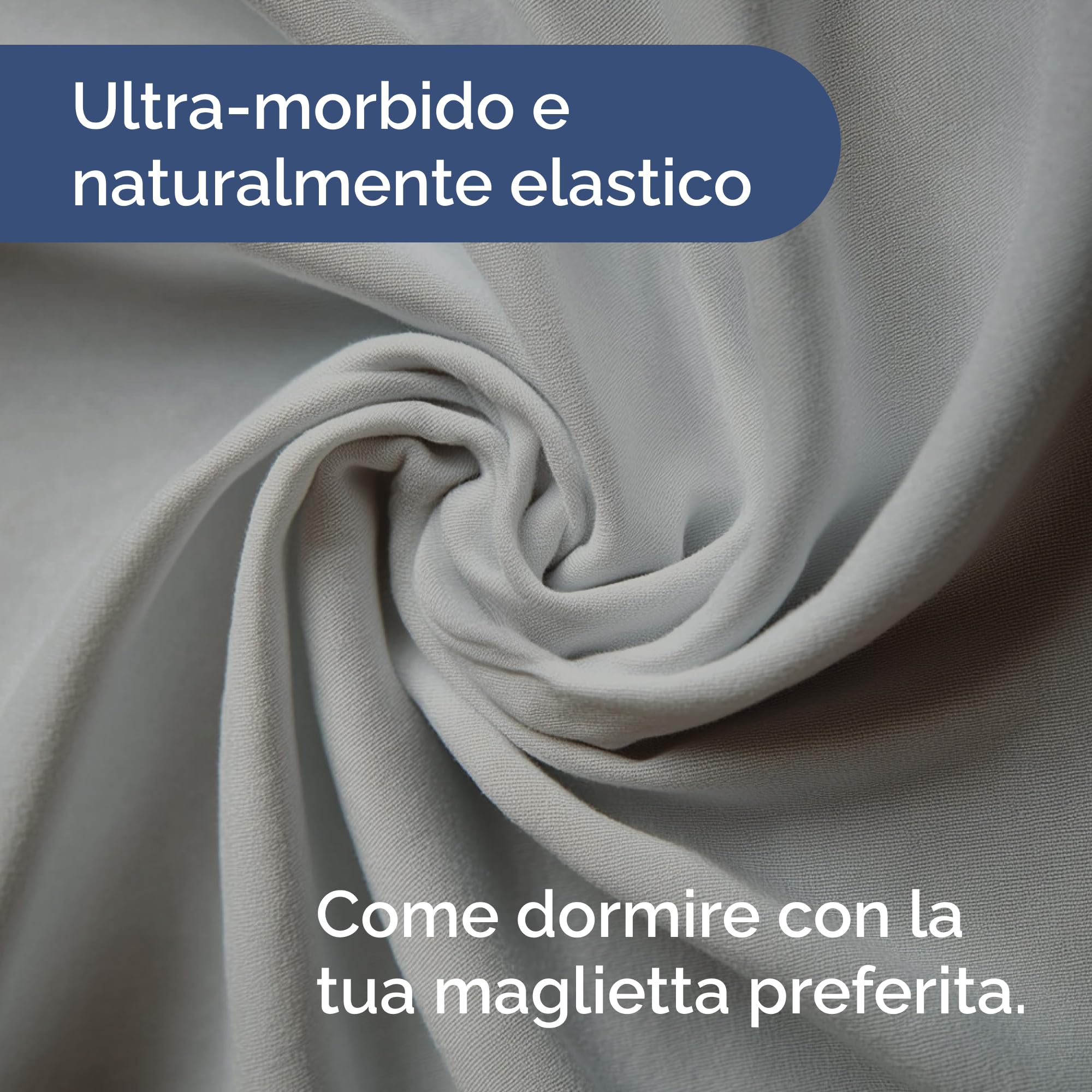 Lenzuolo con angoli 160x200 cm – Lenzuolo in jersey elasticizzato 100% cotone, certificato Oeko-TEX, premium, morbido, coprimaterasso in jersey per materassi a molle fino a 30 cm – Grigio chiaro
