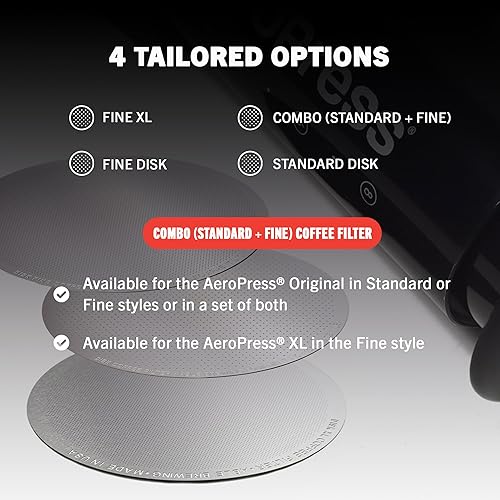 Vista 13 de Able Brewing filtro de café circular para cafeteras AeroPress Coffee y Espresso Maker - Acero inoxidable, reutilizable