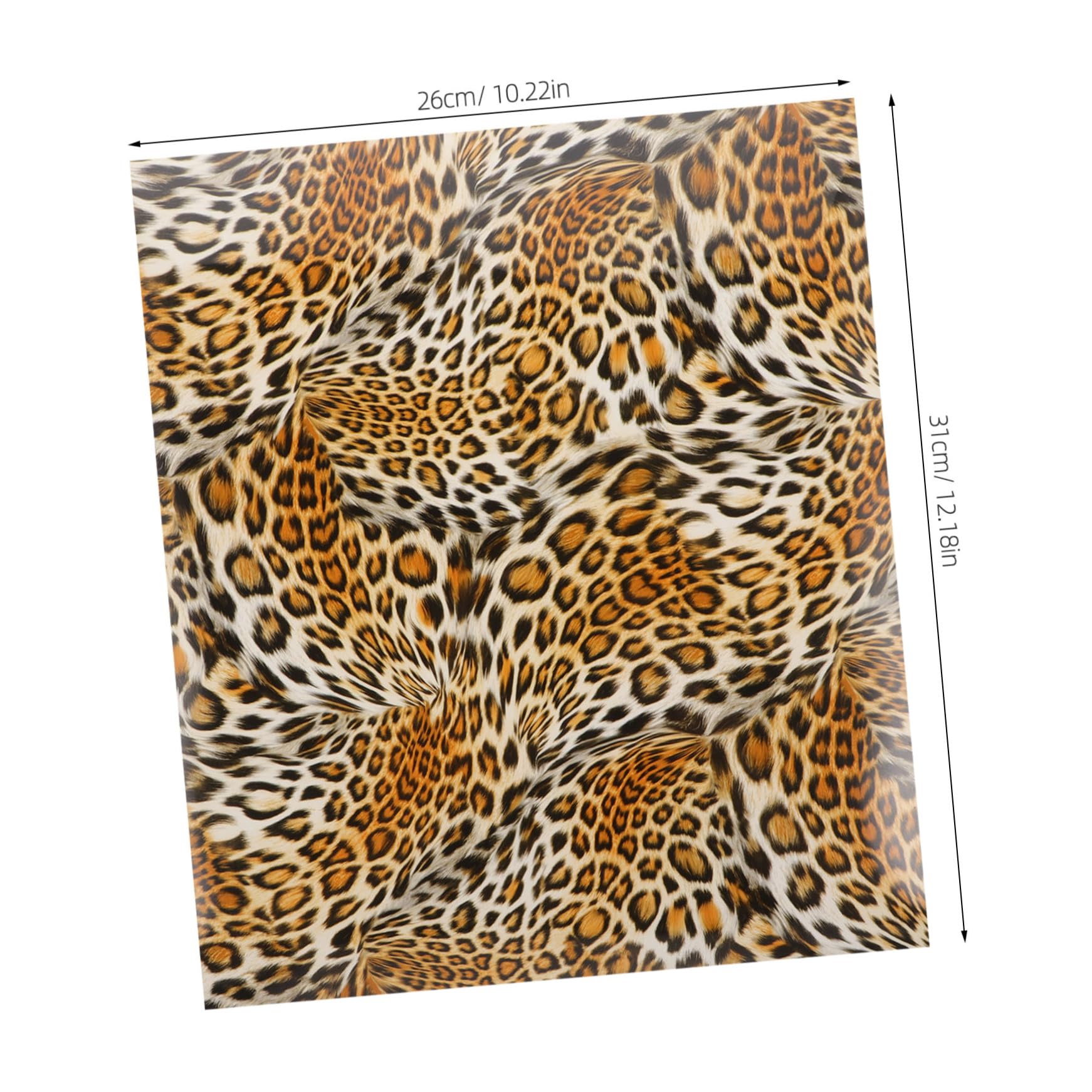 Healeved Leopard Druck Transferfolie 10 Blatt Pu Wärmeübertragungsfolie Textilbeschriftung Folie Selbstgemacht Bekleidungsfolie für T-shirts Taschen und Stoffe