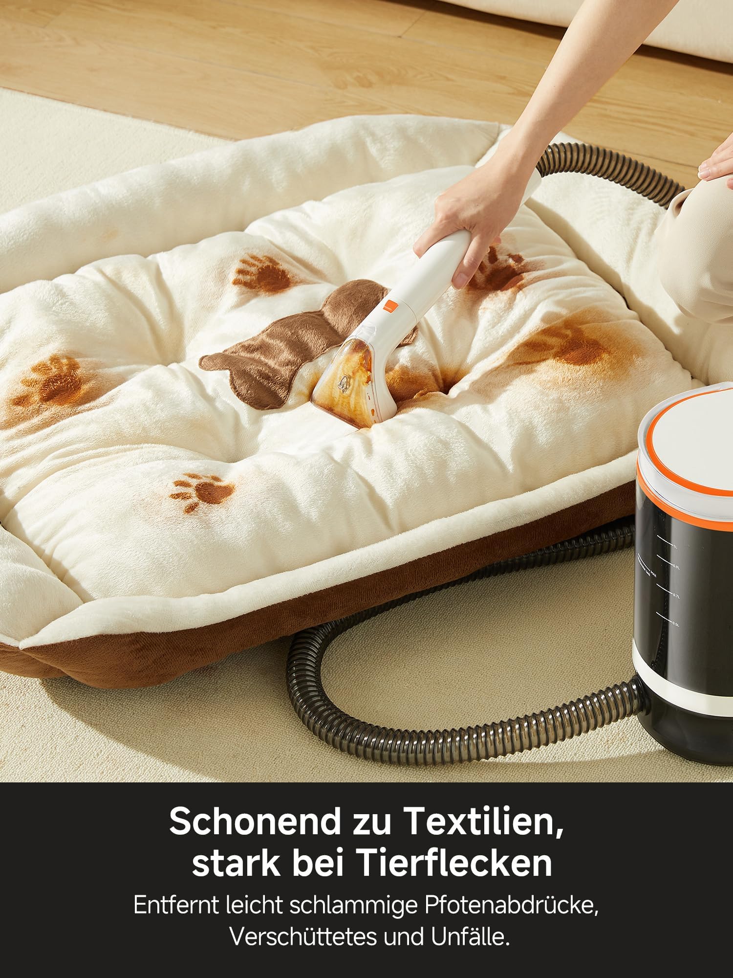 Uwant B300Pro Polsterreiniger Gerät Mit 18Kpa Teppichreiniger Waschsauger Geräuscharm Nasssauger Teppichreiniger Für Alltägliche Flecken Und Verschmutzungen Mit Schlauch Für Teppich Sofa Set of 1