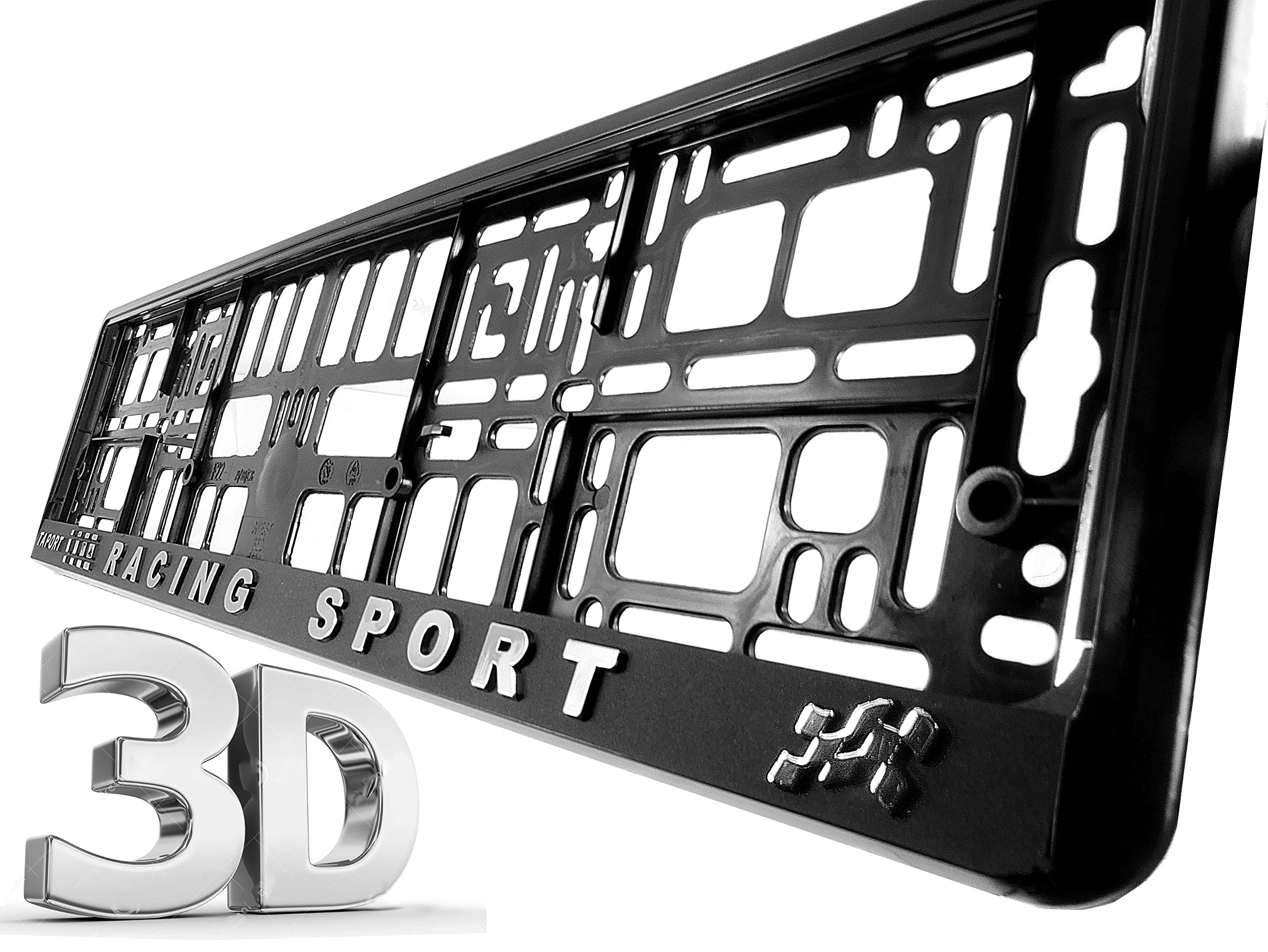 SUPER WHITE Car Number Plate Surround Holder FOR ANY CAR, TRUCK VAN TR - View #10