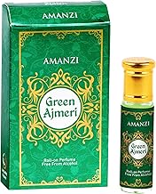 AMANZI Green Ajmeri Attar Roll-On for Men & Women | Long Lasting Fragrance Oil | Alcohol-Free Perfume | Floral & Musky Scent | 6ml | Pack of 1