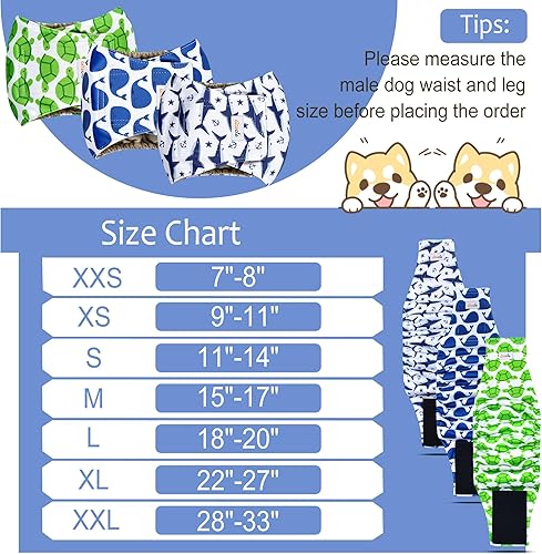 Miniatura 9 de Pañales prémium para perros machos, pañales de alta absorción (paquete de 3)  Banda lavable para el vientre para perros machos para incontinencia y