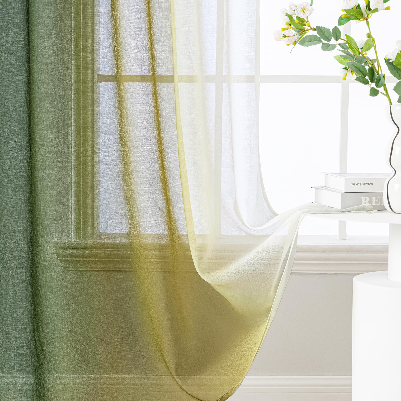 MIULEE Gordijnen voor slaapkamer, transparant, voor woonkamer, lichtkoffie, modern, tweekleurige schuifgordijnen, gordijnen, slaapkamer, set van 2, 140 x 160 cm MIULEE Gordijnen voor slaapkamer, transparant, voor woonkamer, lichtkoffie, modern, tweekleurige schuifgordijnen, gordijnen, slaapkamer, set van 2, 140 x 160 cm