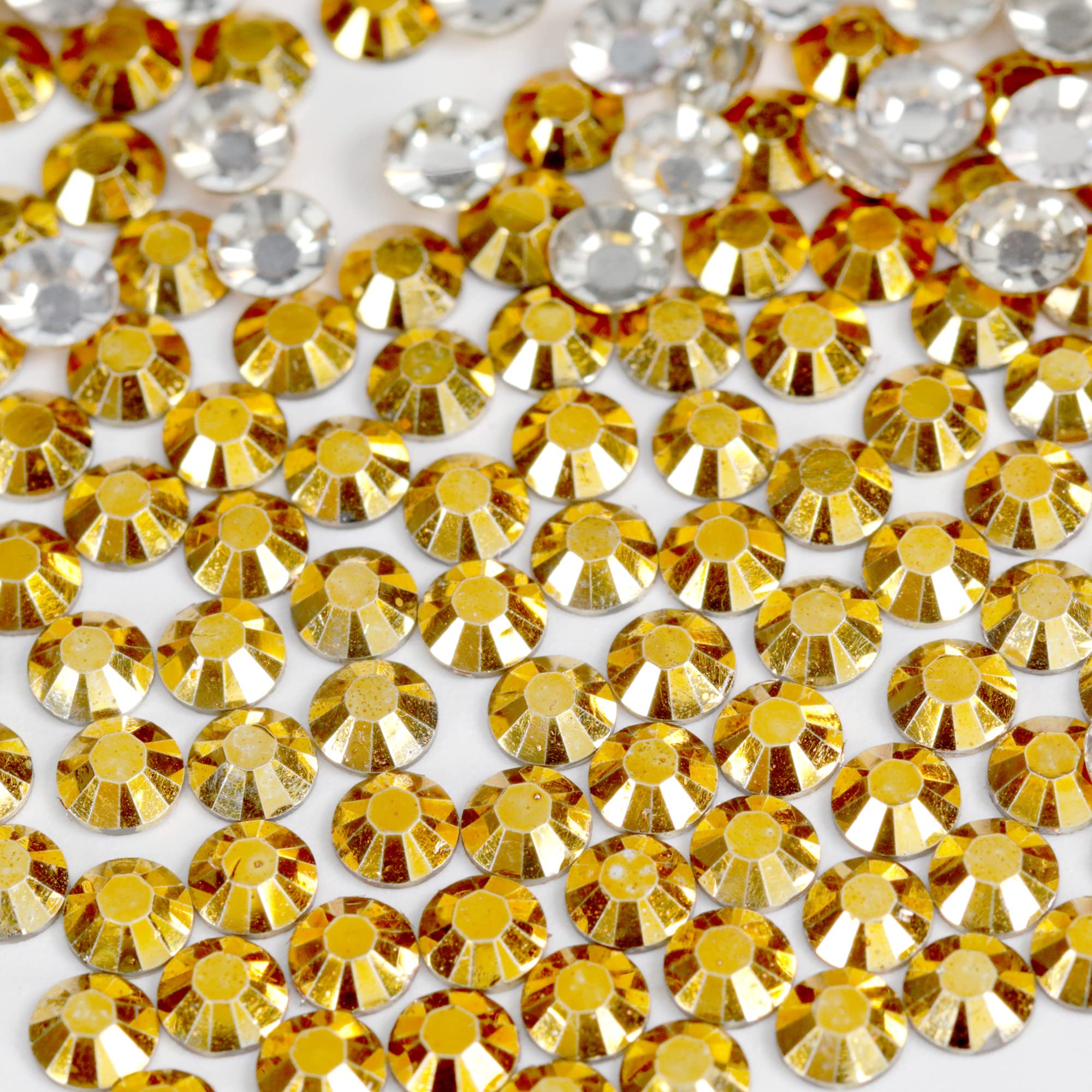 250pcs 6mm Flat Back Non-Stick Rhinestone Crystal Diamantes Nail Art & Craft Scrapbooking Embellishments 90 Available Colours (6mm, AB Clear #A13) — view 93