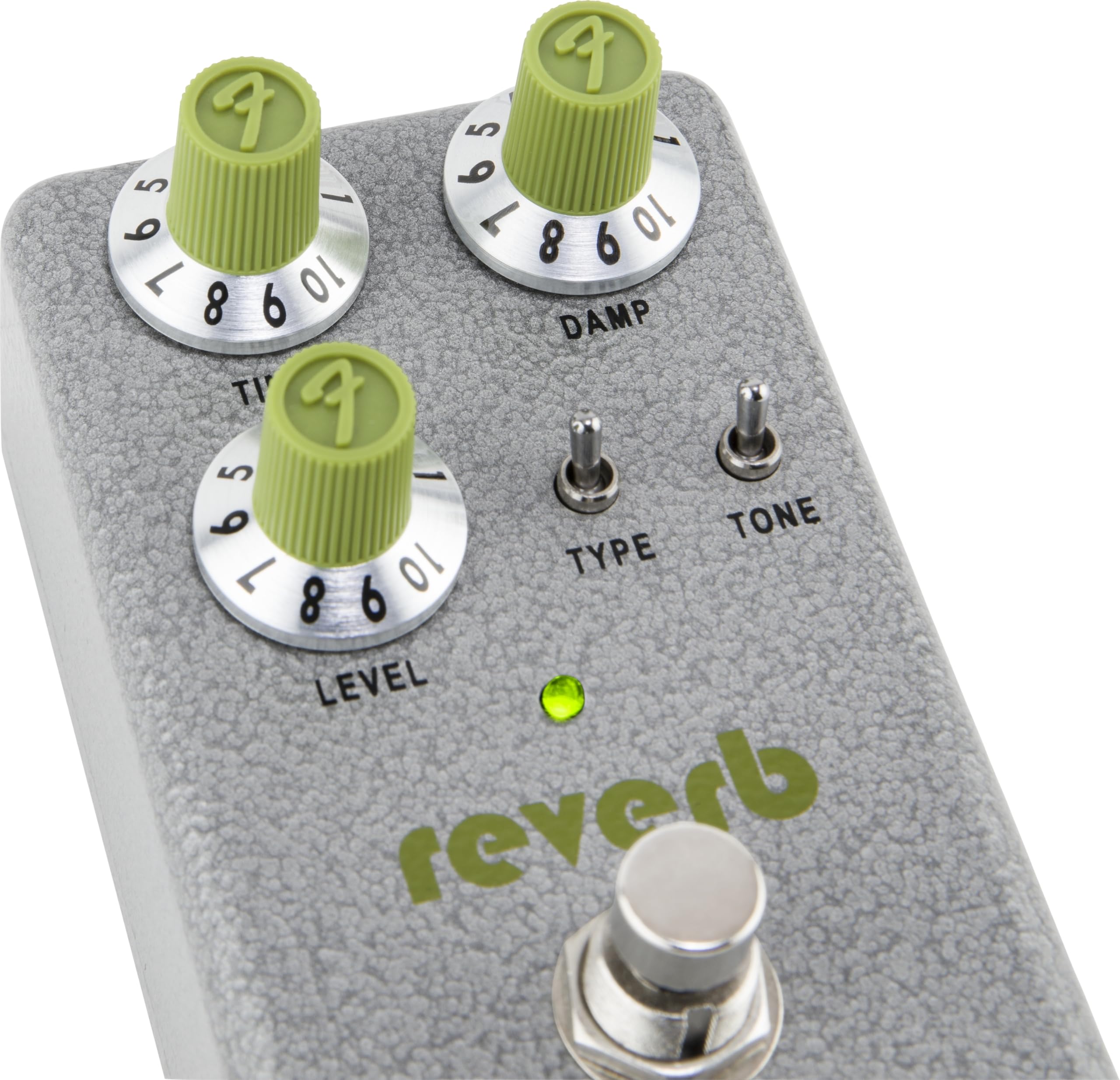 Fender Hammertone Pedale Reverb per Chitarra, 3 ModalitÃ Reverb, True-Bypass, Adatto a Live e Studio, Design in Alluminio Resistente