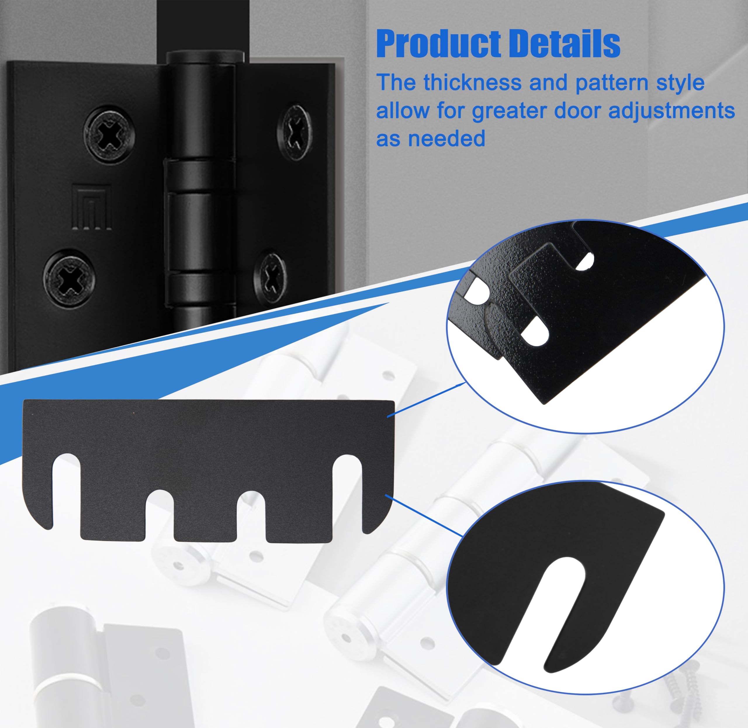 Door Hinge Shims - Repair Hinges Easily -5 Door Hinge Shims - Repair Hinges Easily -5
