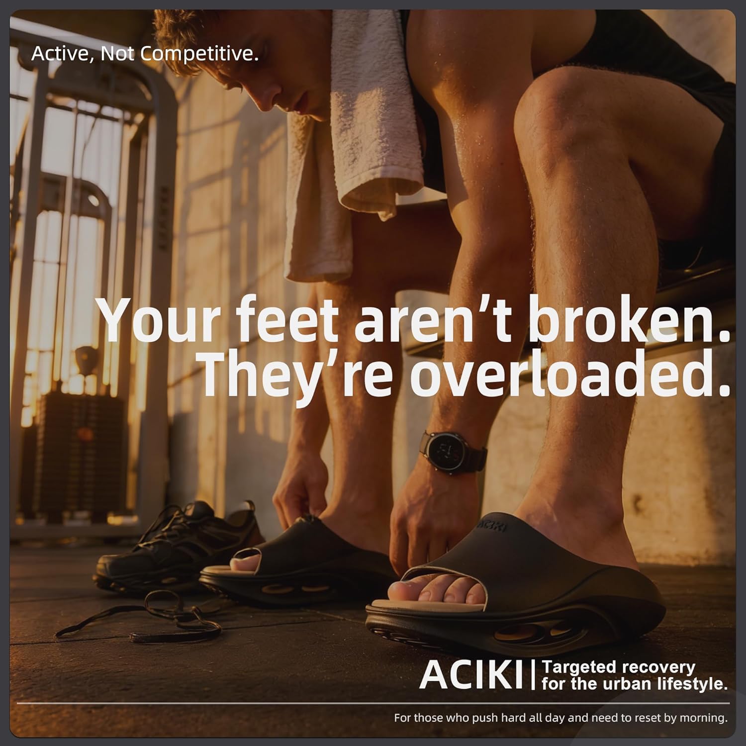 Recovery Sandals with 2 Replaceable Insoles - 2025 Arch Support Slippers for Men & Women, Orthopedic Open-Toe Walking Shoes for Plantar Fasciitis, Heel & Back Pain Relief, Sports & Daily Wear