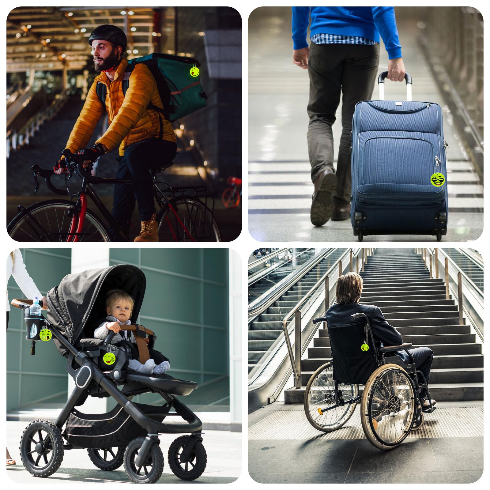 Parastar 22 sztuki odblasków dla dzieci, odblaski bezpieczeństwa dla dzieci, breloczki do kluczy, dla dzieci, do tornistra, plecaków, wędrówek, biegania nocnego i jazdy na rowerze