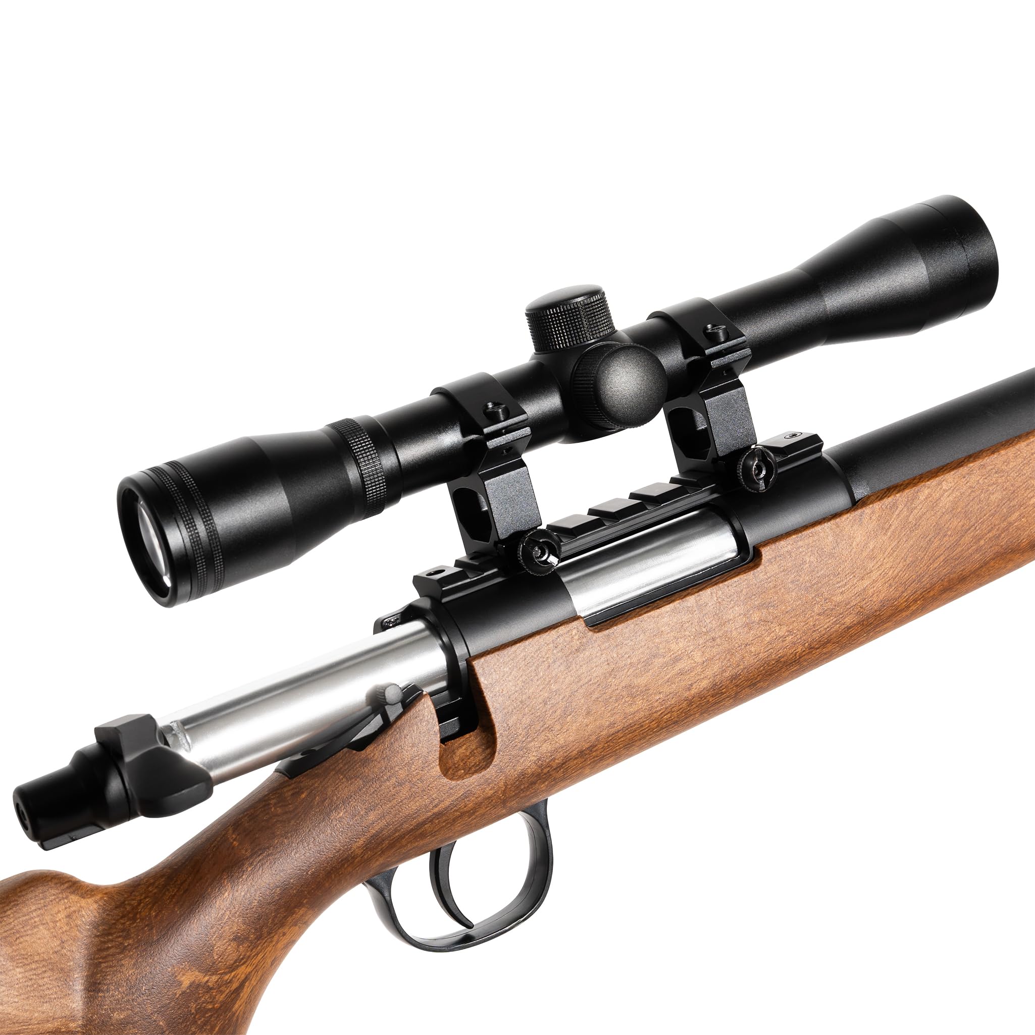Fucile sniper softair a molla VSR10 bolt action color legno, canna/otturatore metallo, POTENZA 0,9 JOULE, 2 slitte 20mm, caricatore 18 colpi, 1150mm 2270g