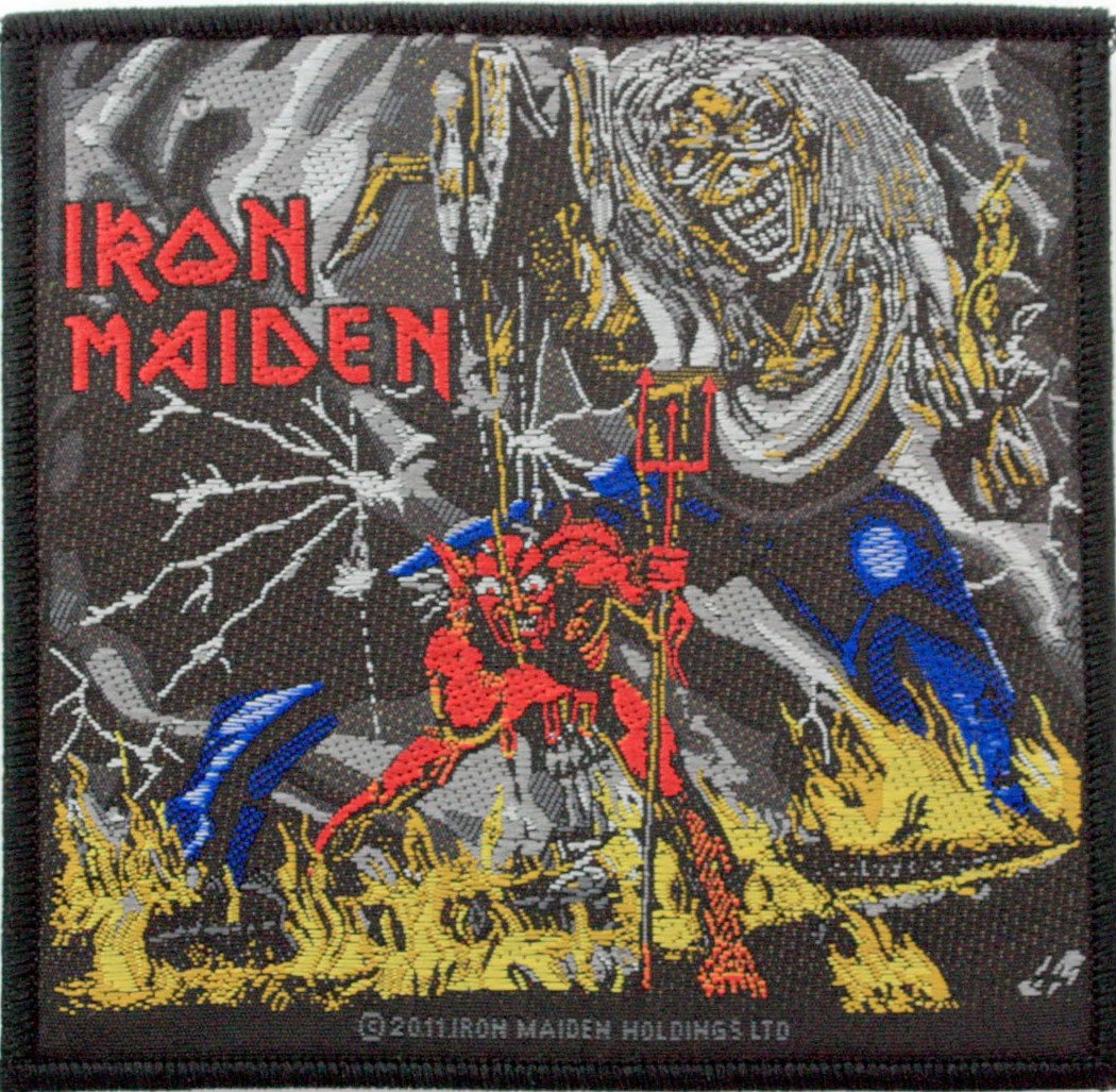 Klicnow Mixed Iron Maiden Number Of The Beast Patch 10 X 10Cm (4" X 4")