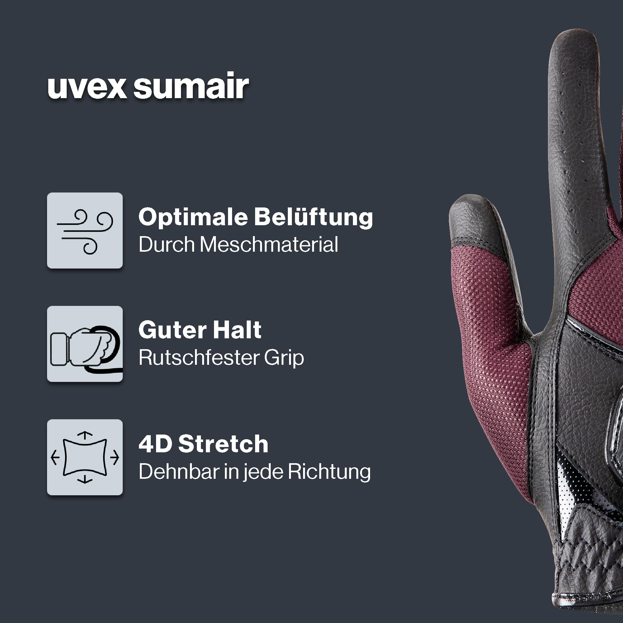 Uvex sumair Reithandschuhe