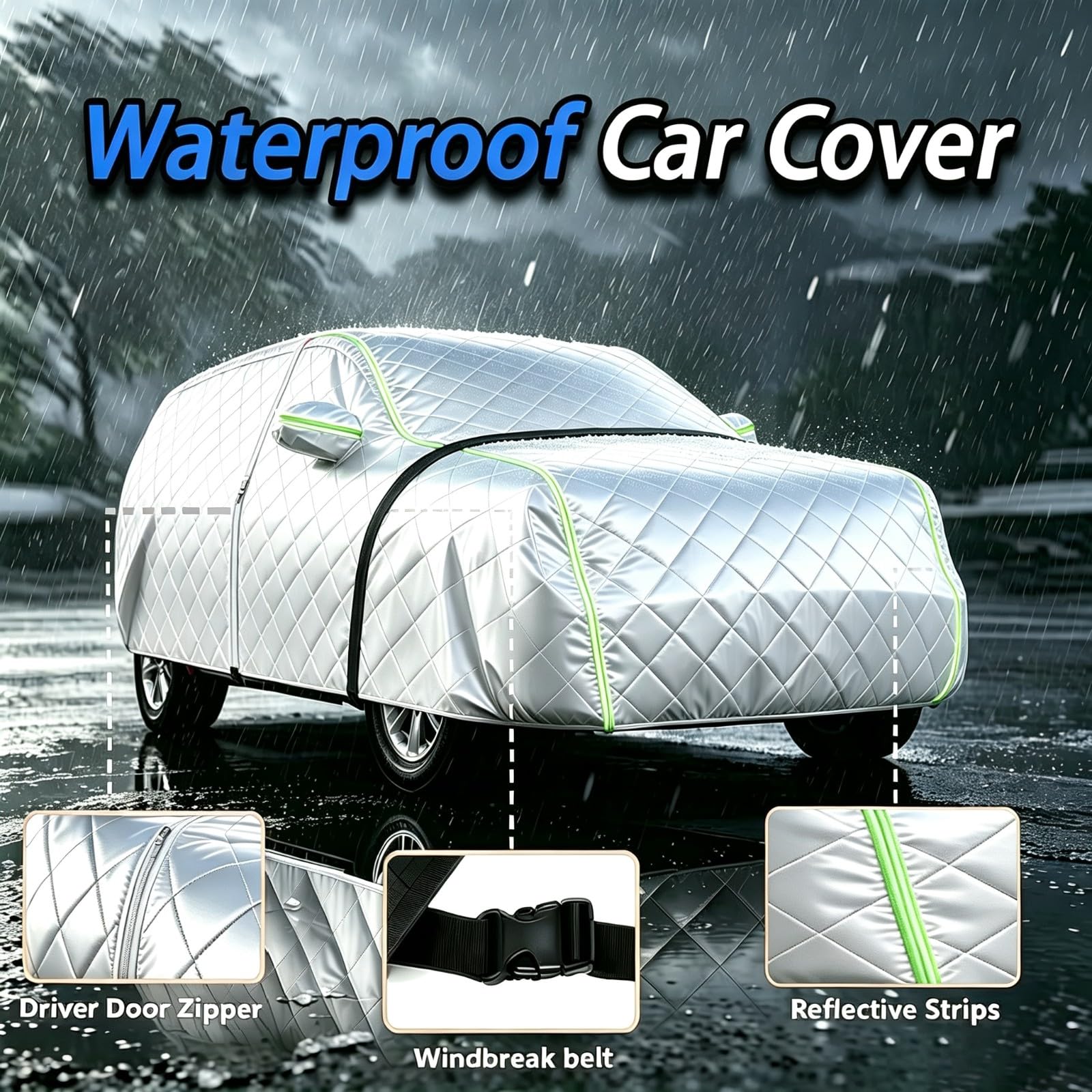 Funda Coche Antigranizo para Kia Sorento SUV | Funda para vehículos de exterior para todo tipo de clima, duradera, a prueba de granizo, ventisca y resistente a los rayos UV