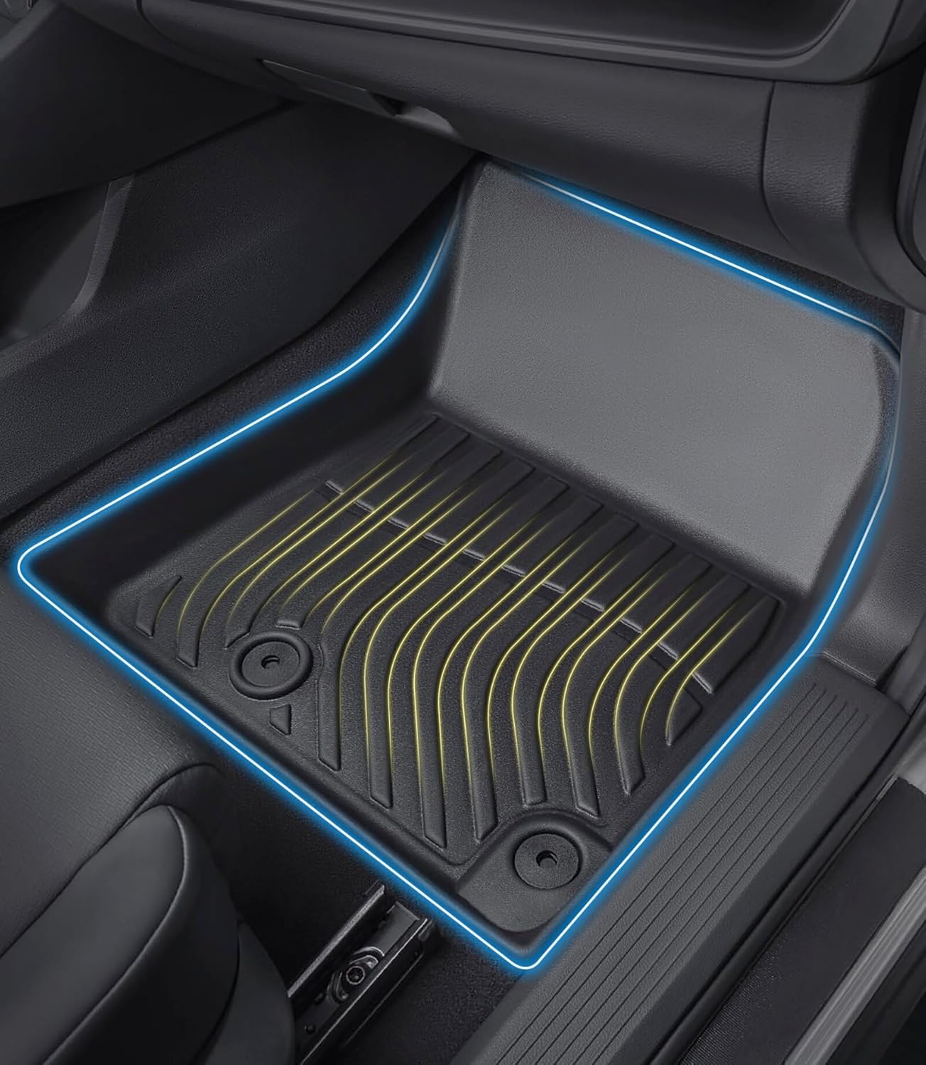 Car Floor Mats Replacement for Honda CR-V CRV 2007-2011 (LX/SE/EX/EX-L) Custom Fit Odorless Carpets Durable All Weather Protection Liners Full Set Automotive Accessories