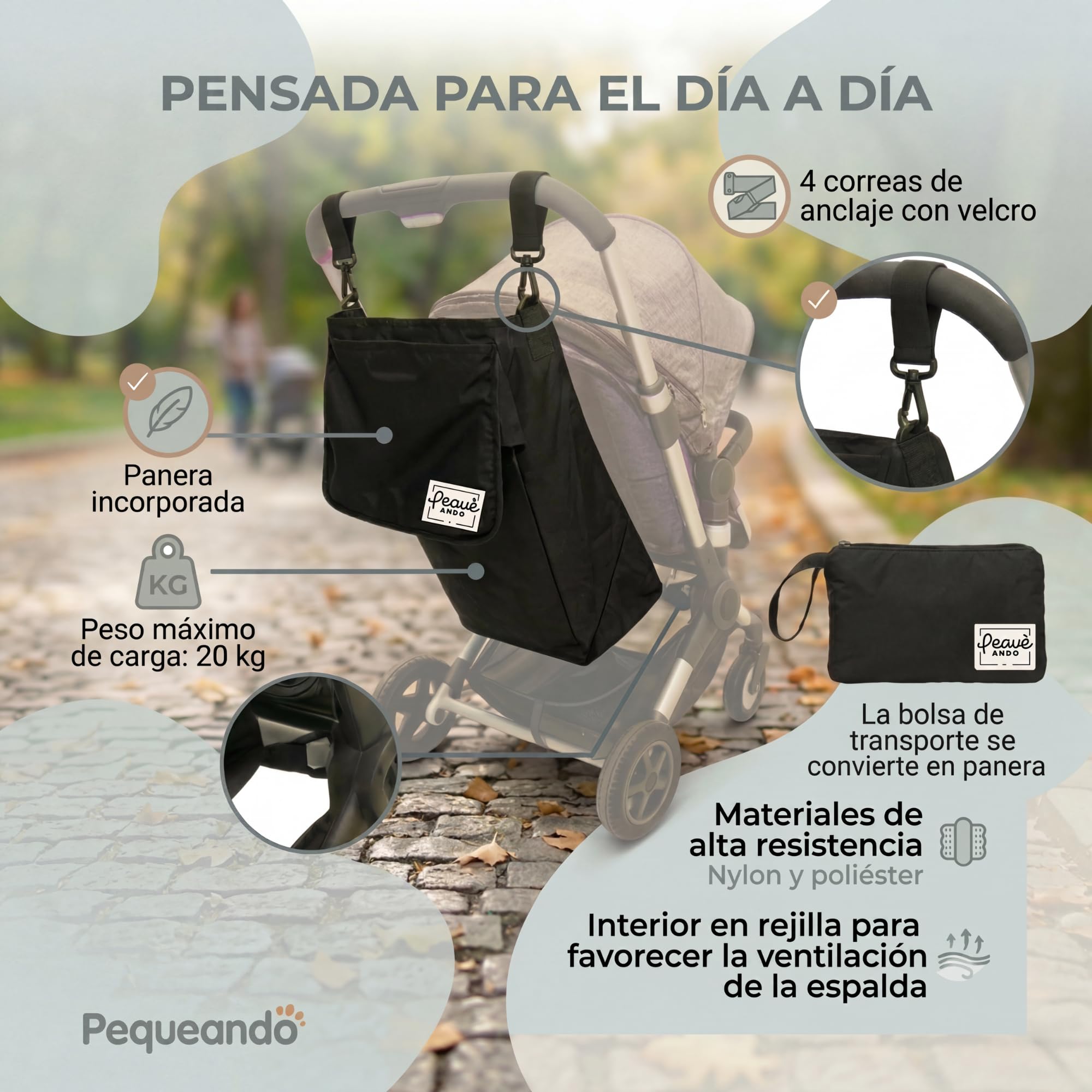Asiento Extra Carro Bebé Convierte tu Carro en Gemelar Asiento para Descanso de Hermano Mayor Esta Hamaca Textil Compacta es una Alternativa al Patinete Carro Bebe (Color Negro)