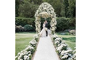 100-Foot White Outdoor or Indoor Aisle Runner Roll for Weddings, Graduations, and Parties