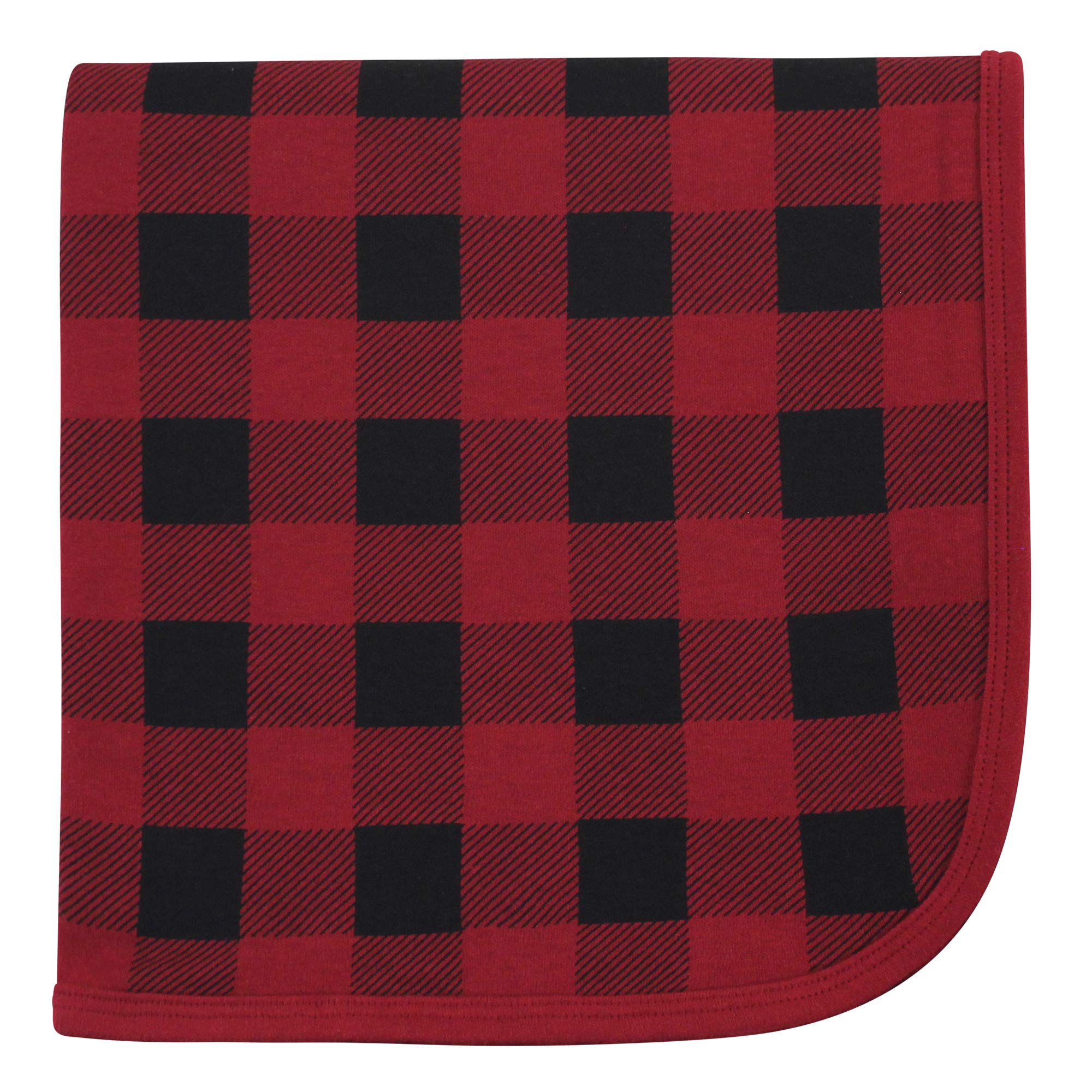 Touched by Nature Unisex-Baby-Pucktuch, Bio-Baumwolle, Empfangs- und Mehrzweckdecke, Buffalo Plaid, Einheitsgröße