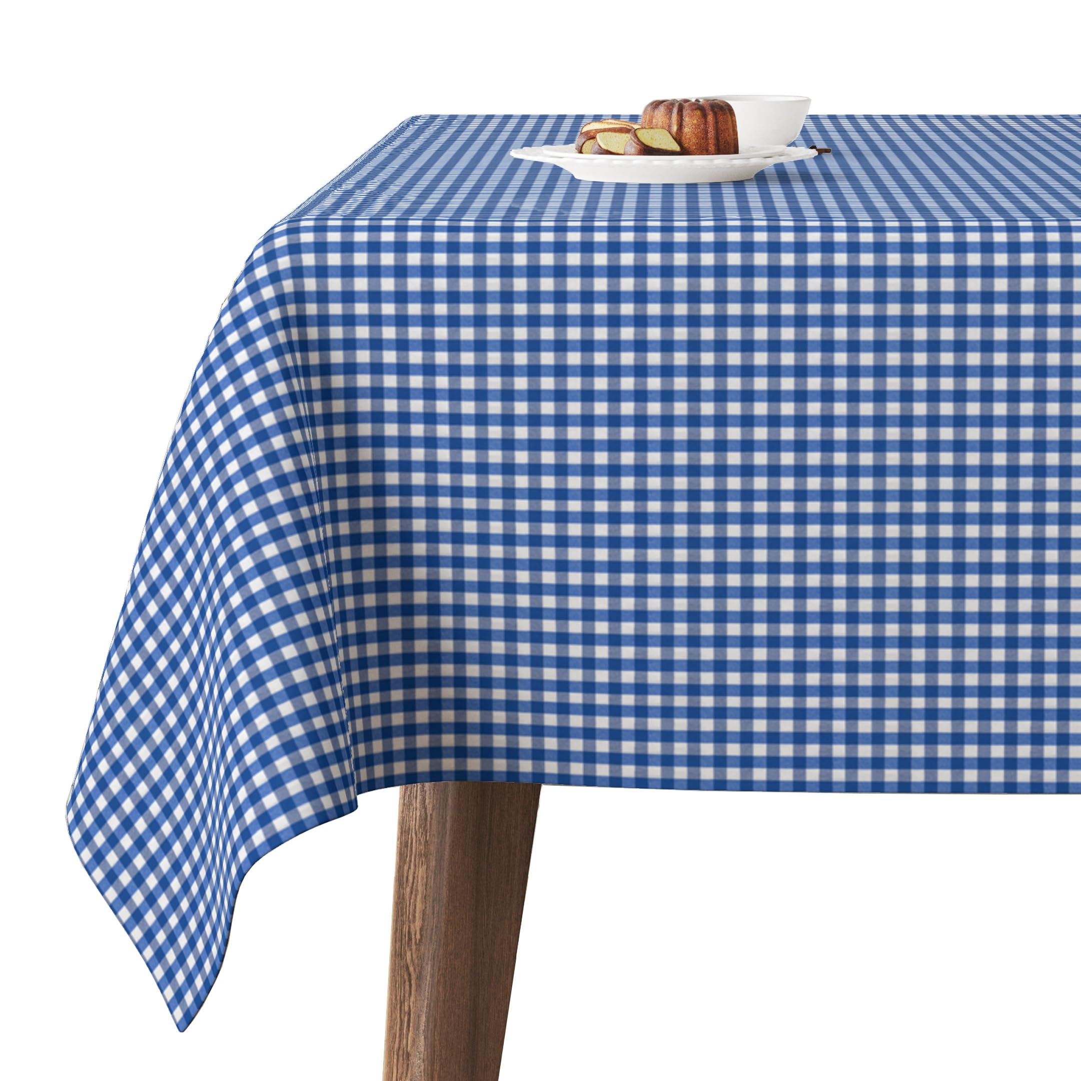 Martina Home TEFLONATED TABLECLOTH MADE Petit Vichy Royal 240 x 140 cm