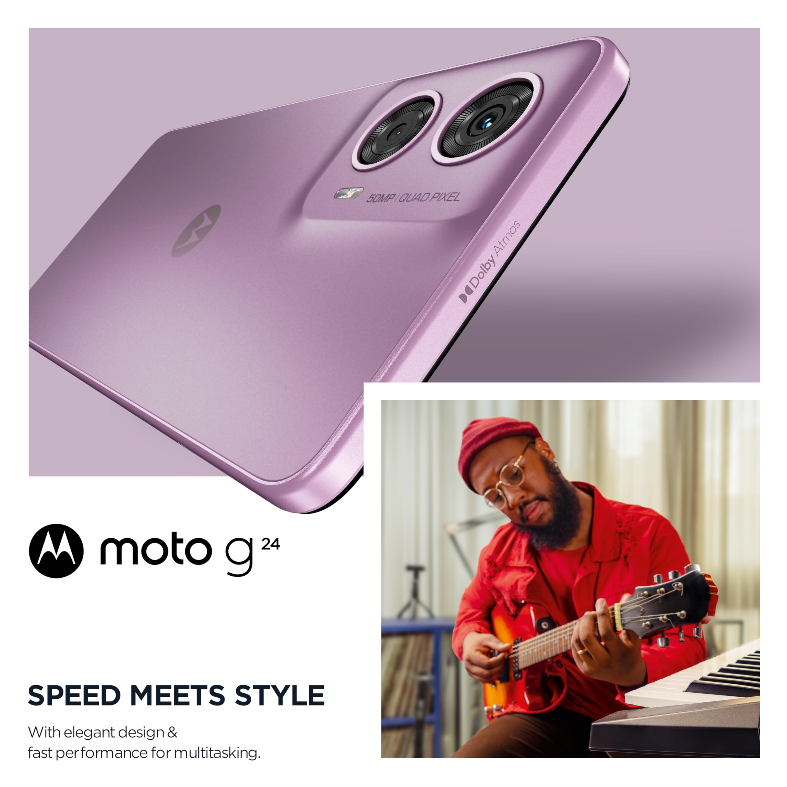 Motorola Mobility Moto g24 Smartphone (6.56 Inch HD+ Display, 50