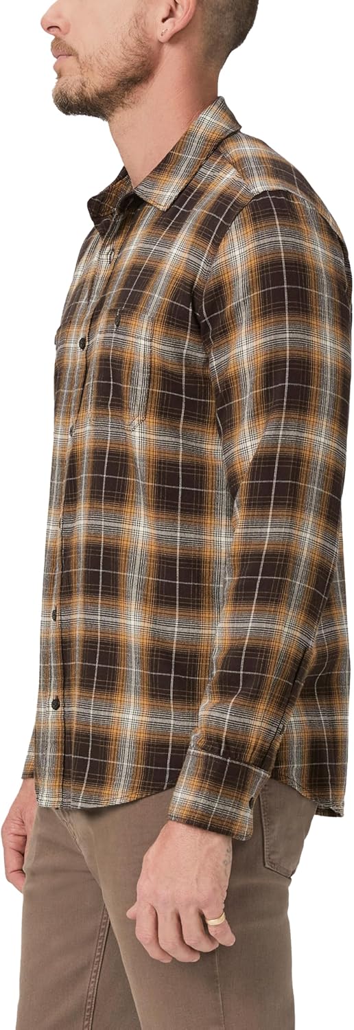 PAIGE Everett Brushed Cotton Button Down Shirt Shirt - Image 3