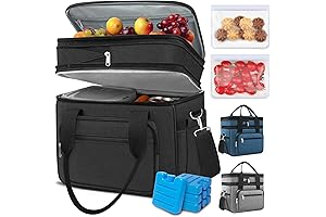 Expandable Insulated Lunch Box for Men - 23L