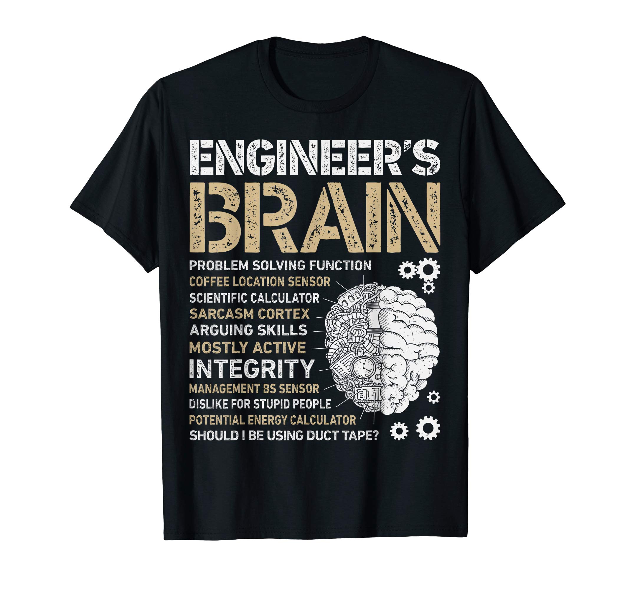 Engineering Facts CoEngineer's Brain Funny Process Engineer Men Engineering Gift T-Shirt