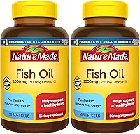 Vista 8 de Nature Made Suplementos de aceite de pescado Omega 3, cápsulas blandas de 1000 mg, aceite de pescado Omega 3 para un apoyo cardíaco saludable, 250