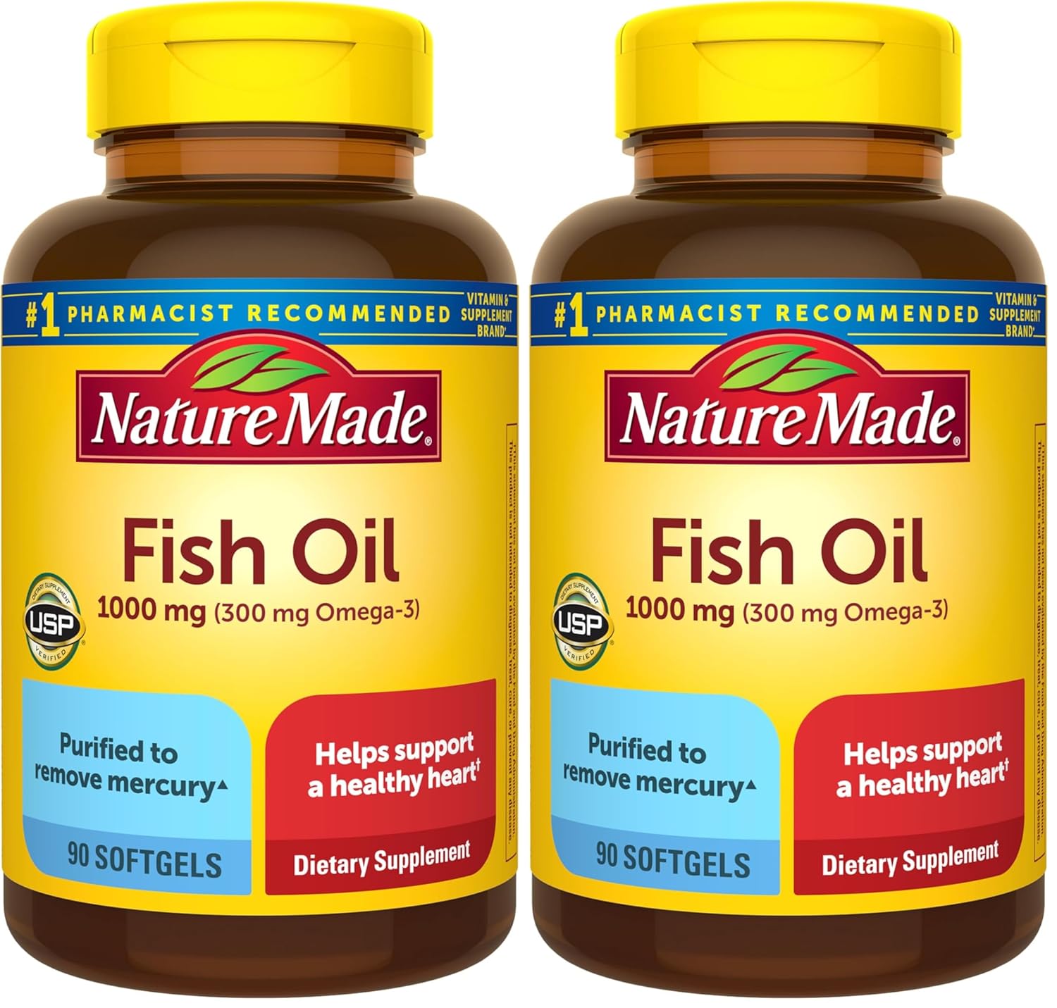 Nature Made Fish Oil Omega 3 Supplements, 1000 mg Softgels, Omega 3 Fish Oil for Healthy Heart Support, 90 Softgels, 45 Day Supply 12 Nature Made Fish Oil Omega 3 Supplements, 1000 mg Softgels, Omega 3 Fish Oil for Healthy Heart Support, 90 Softgels, 45 Day Supply - Image 10