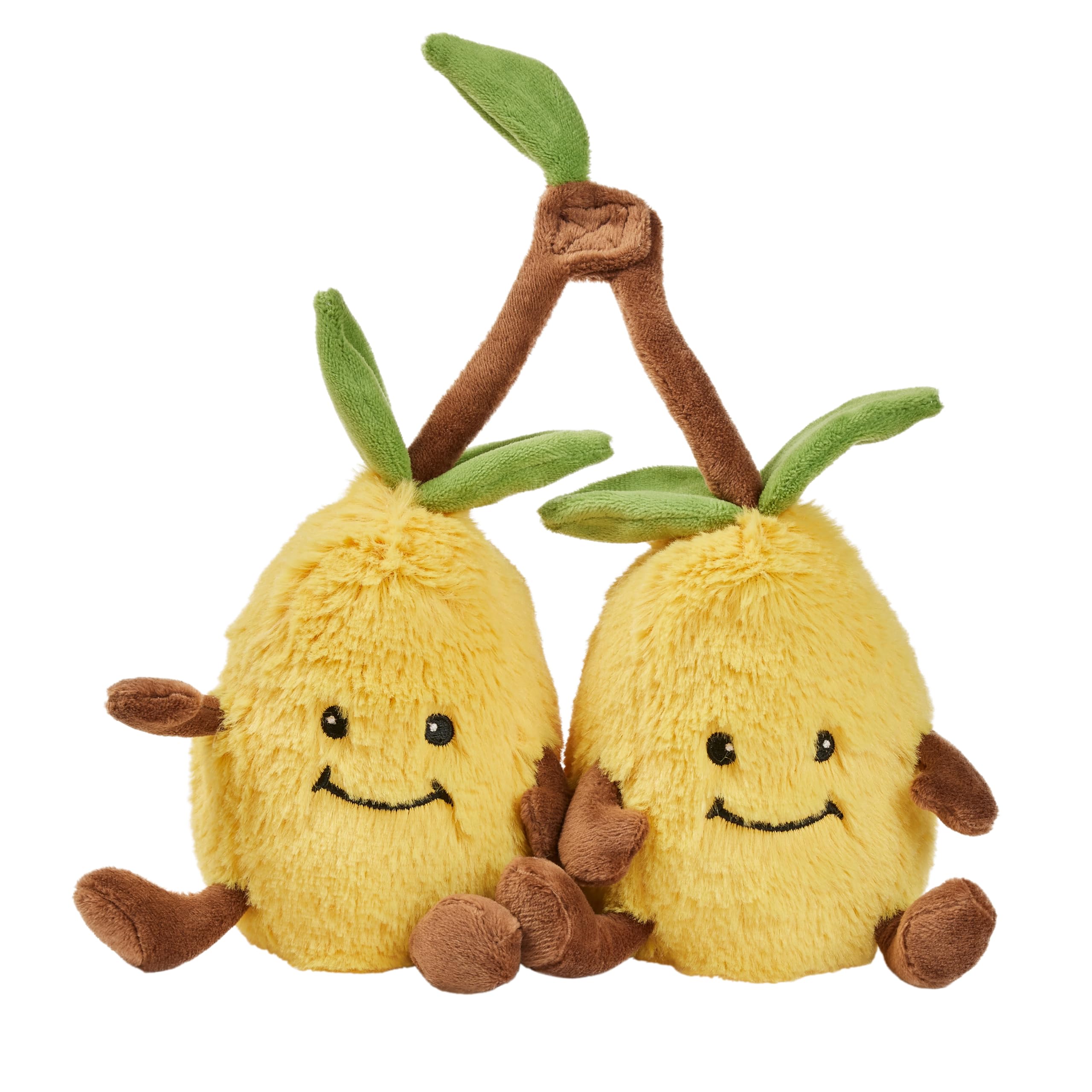 Warmies Peluche Citron Câlin Sac de Blé Micro-ondable avec Parfum de Lavande Française, Coussin Chauffant Doux et Câlin Convient aux Adultes et aux Enfants